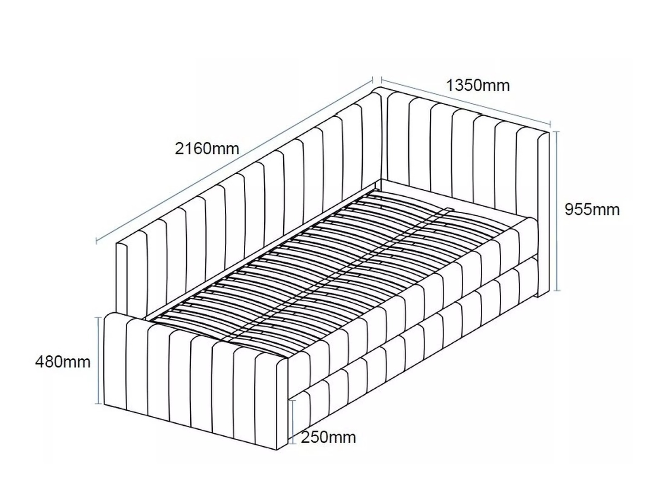Bed Detroit 855 (Beige)