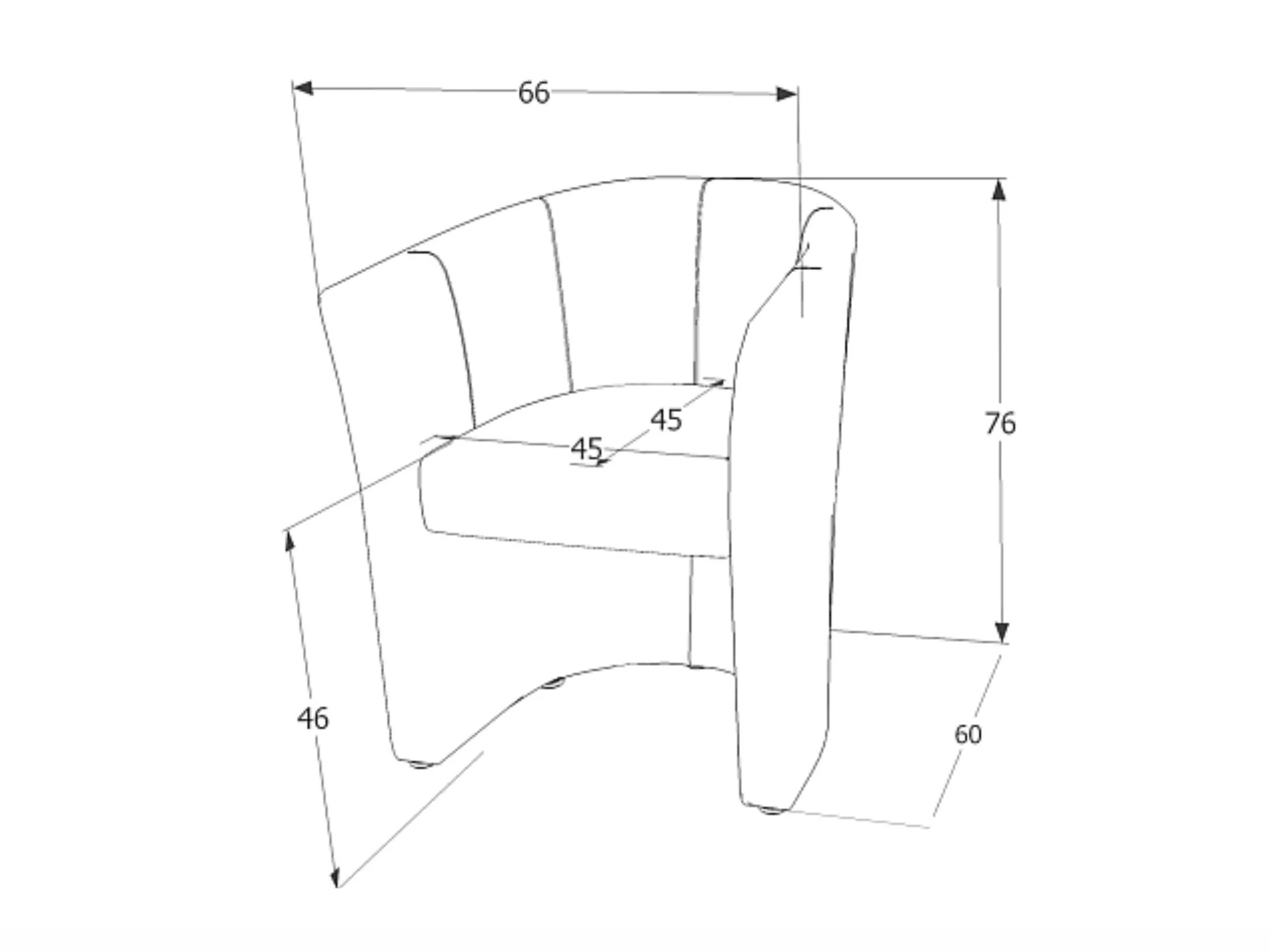 Fauteuil Detroit 854 (Wit)