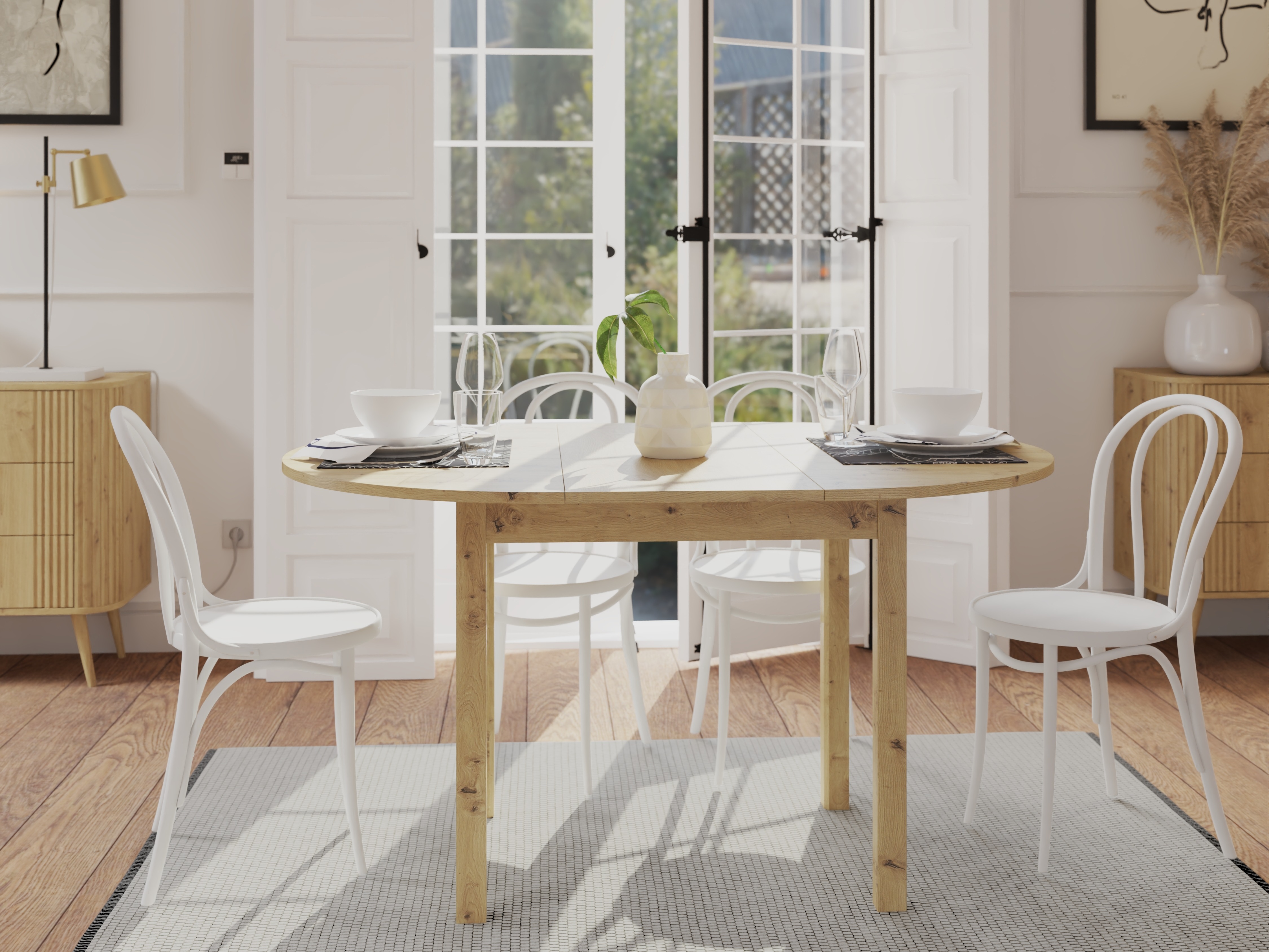 Tafel Bristol 226 (Artisan eiken)