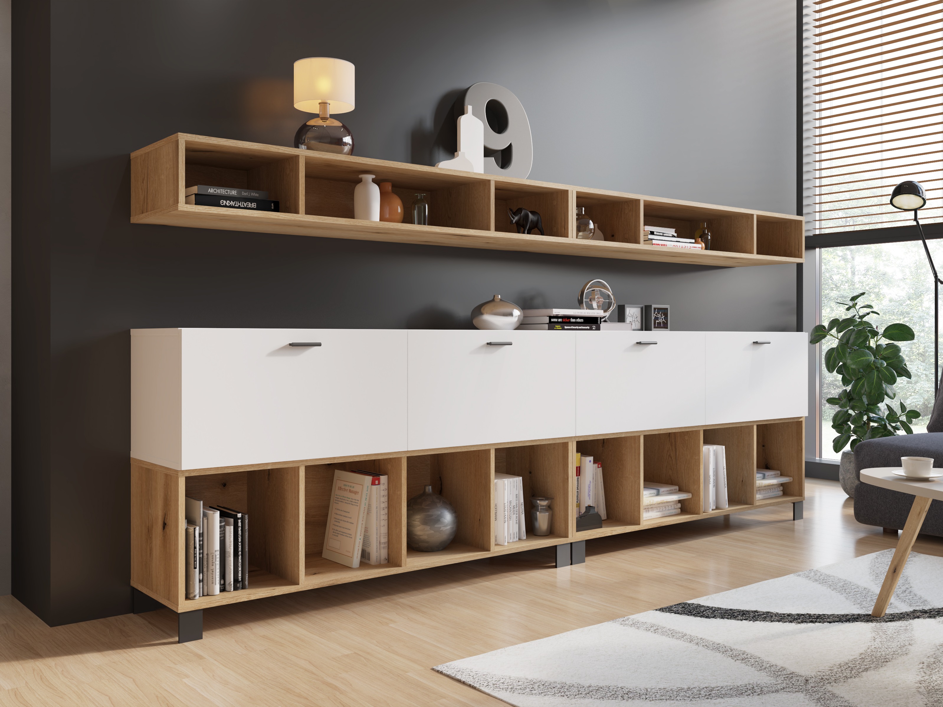 Boekenkast Virnolu 102 (Eiken)