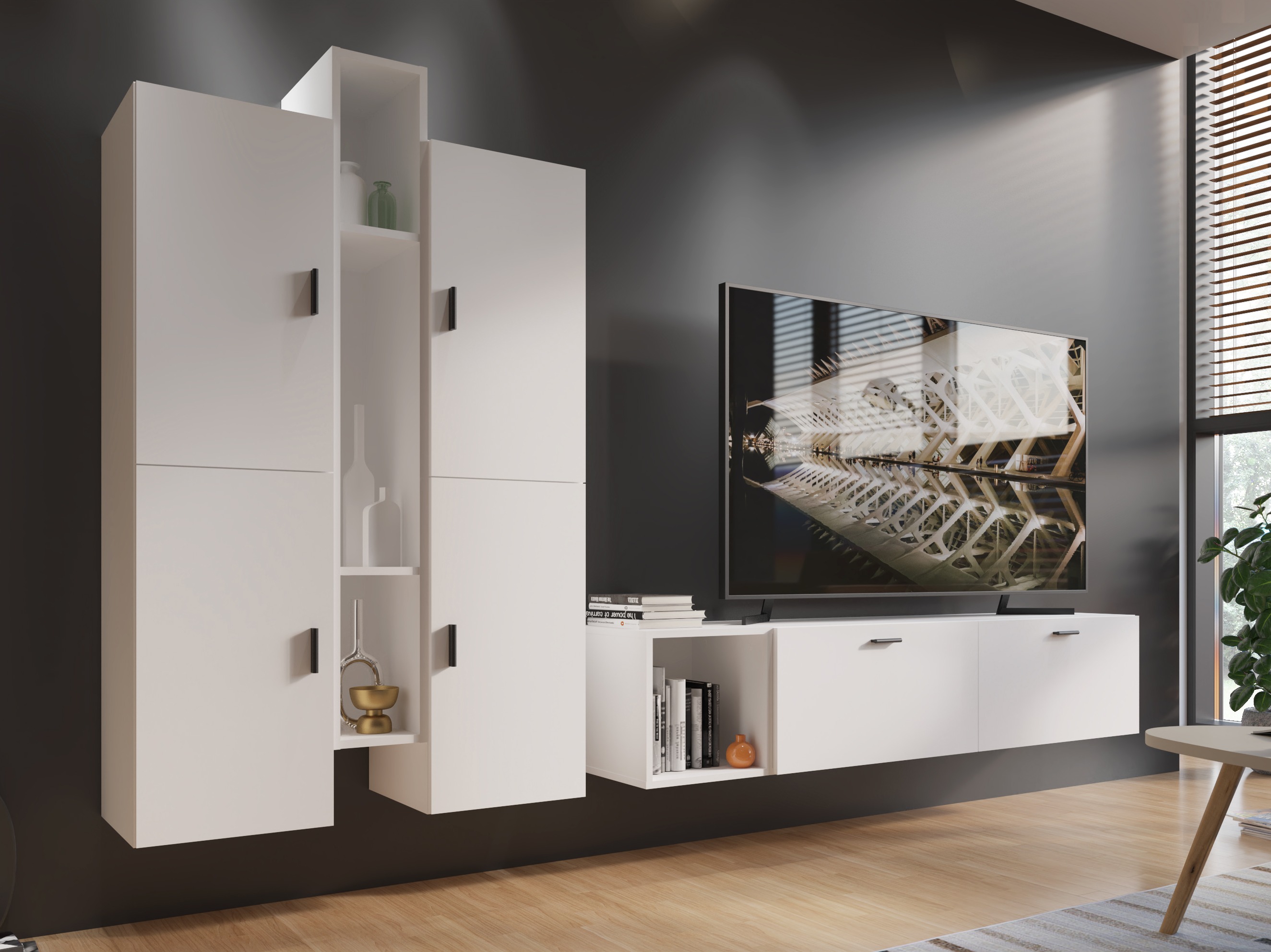 Wandplank Virnolu 100 (Wit)