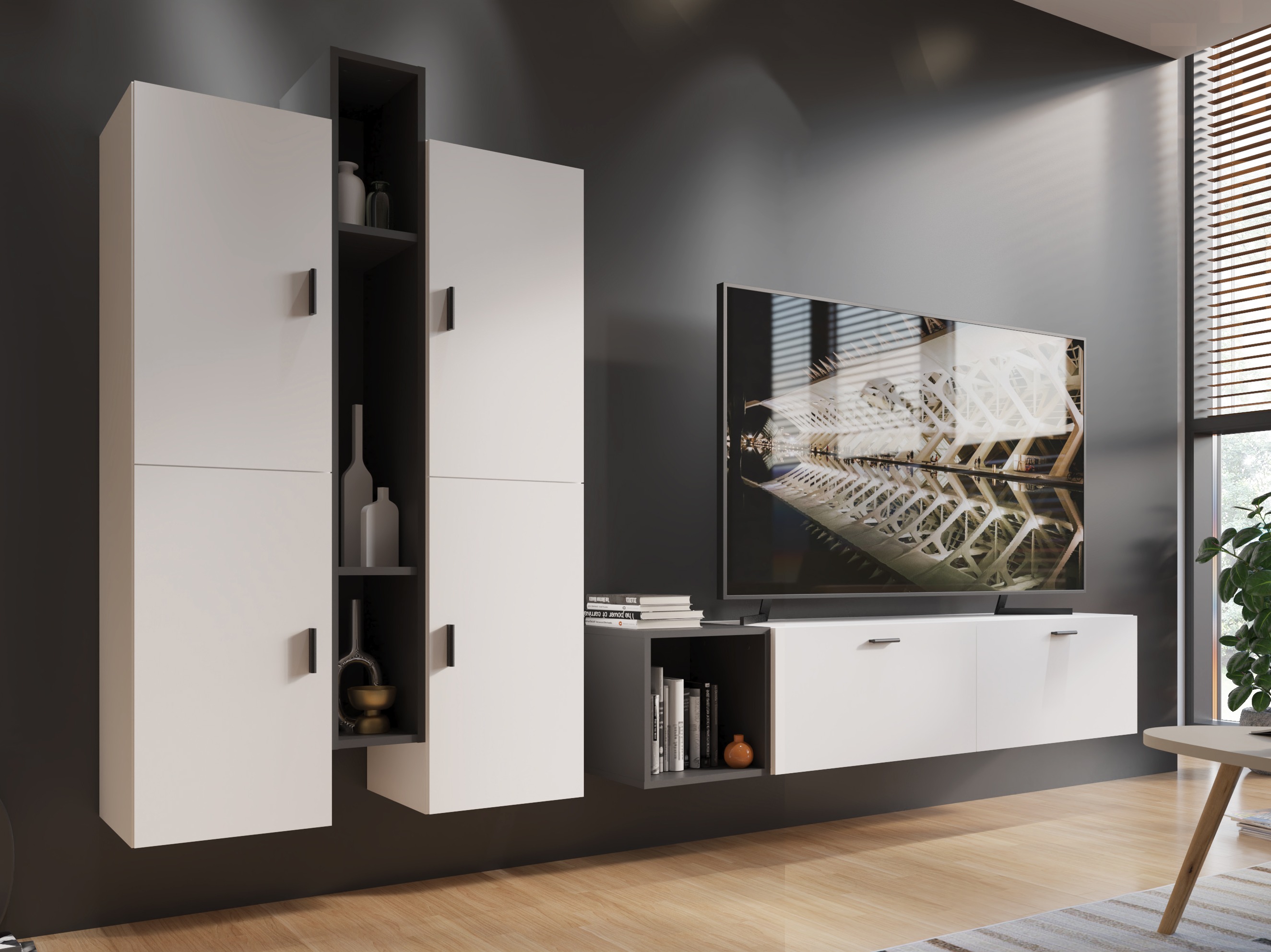 Wandplank Virnolu 101 (Antraciet)