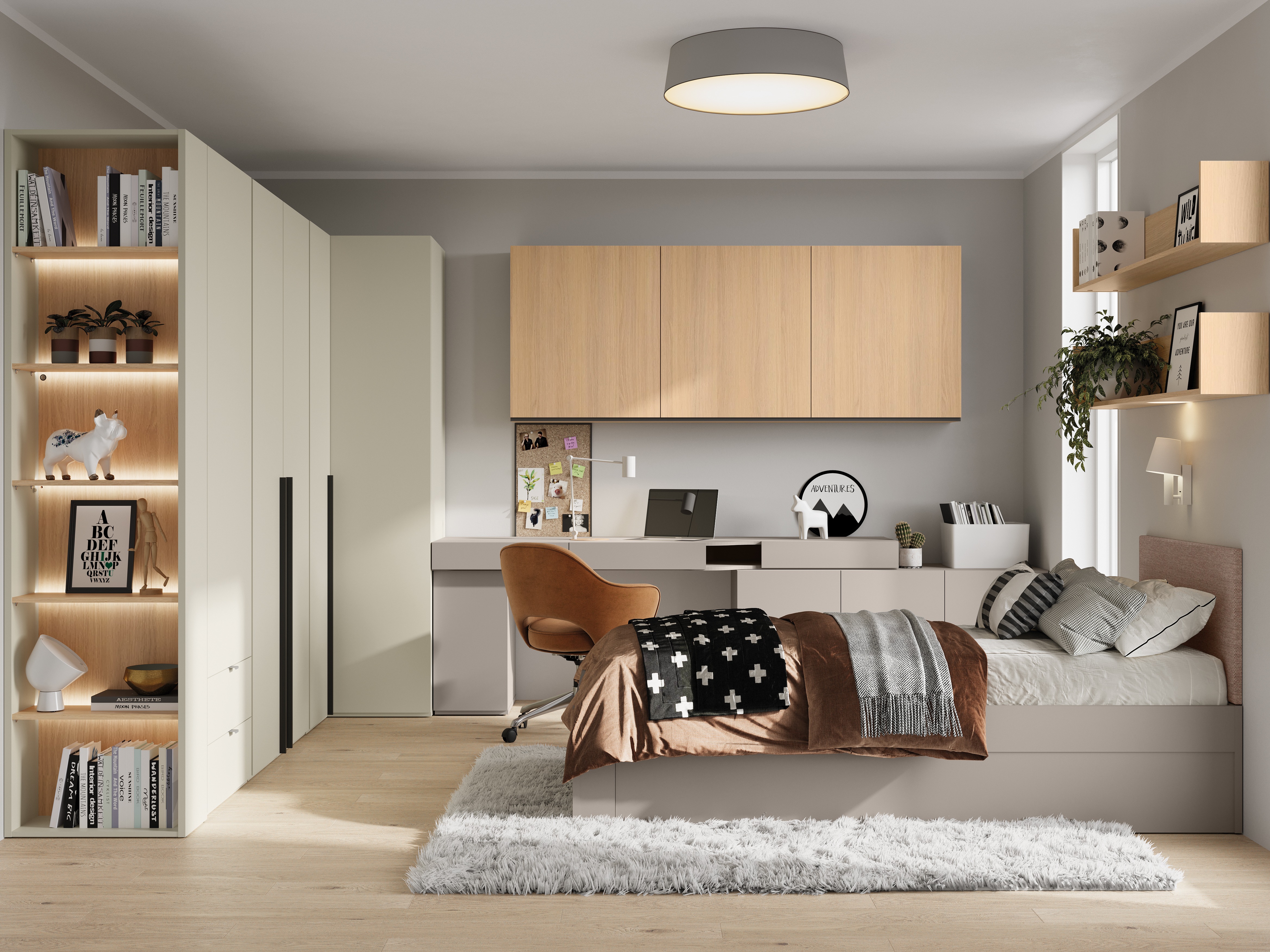 Hoekkledingkast Evareve 100