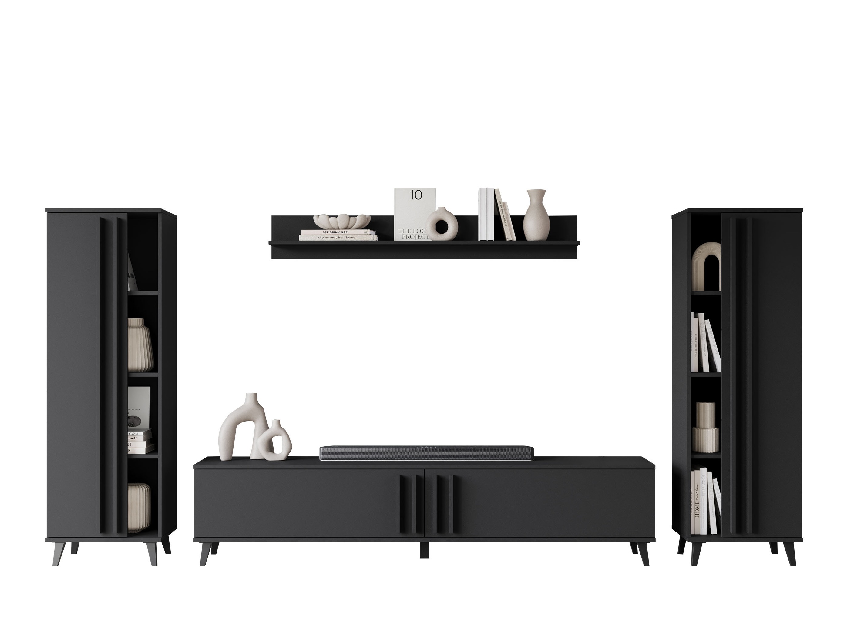 Woonkamerset Temora 102 (Grafiet)