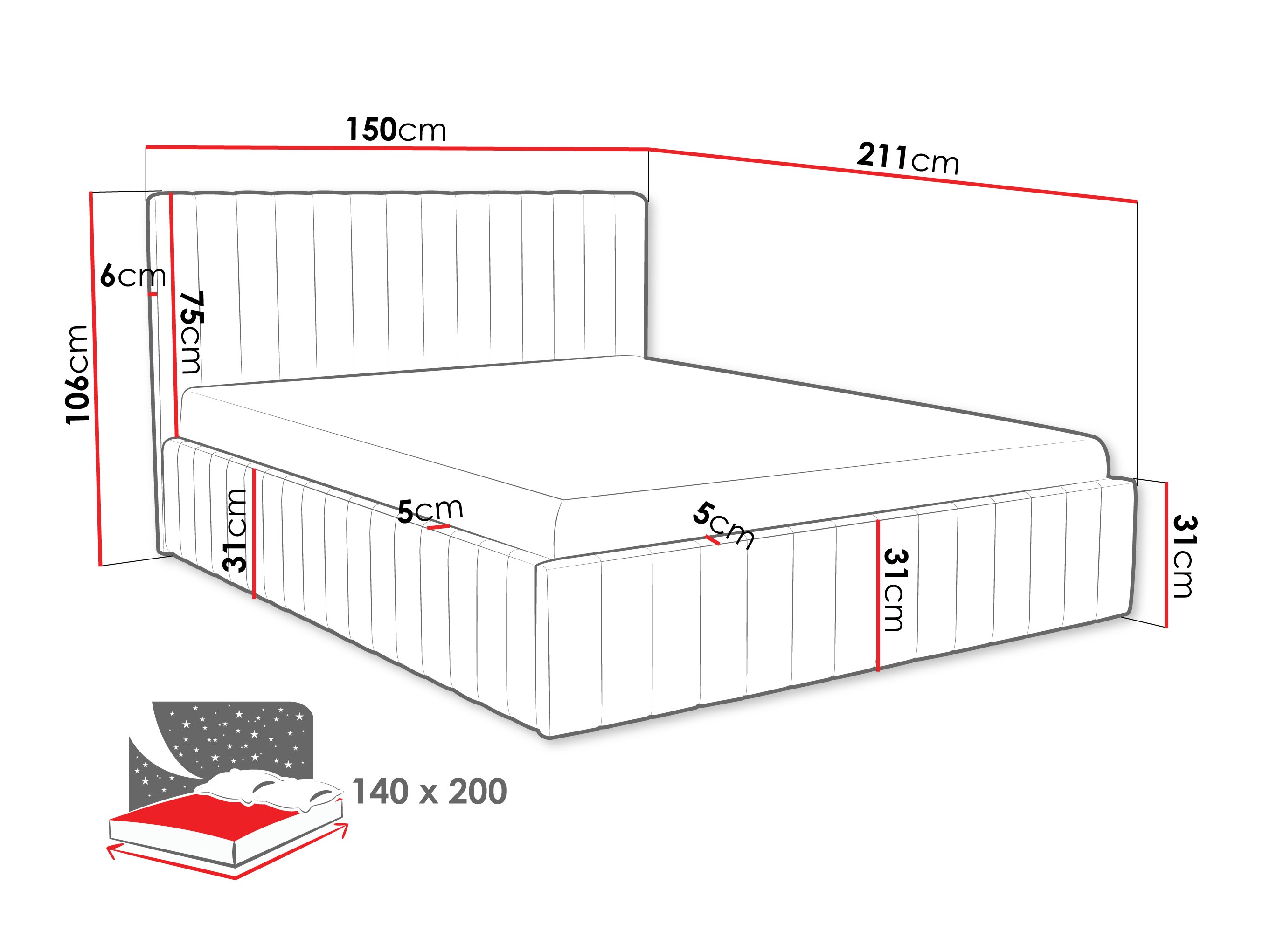 Bed Baltimore 202 (Fresh 4)