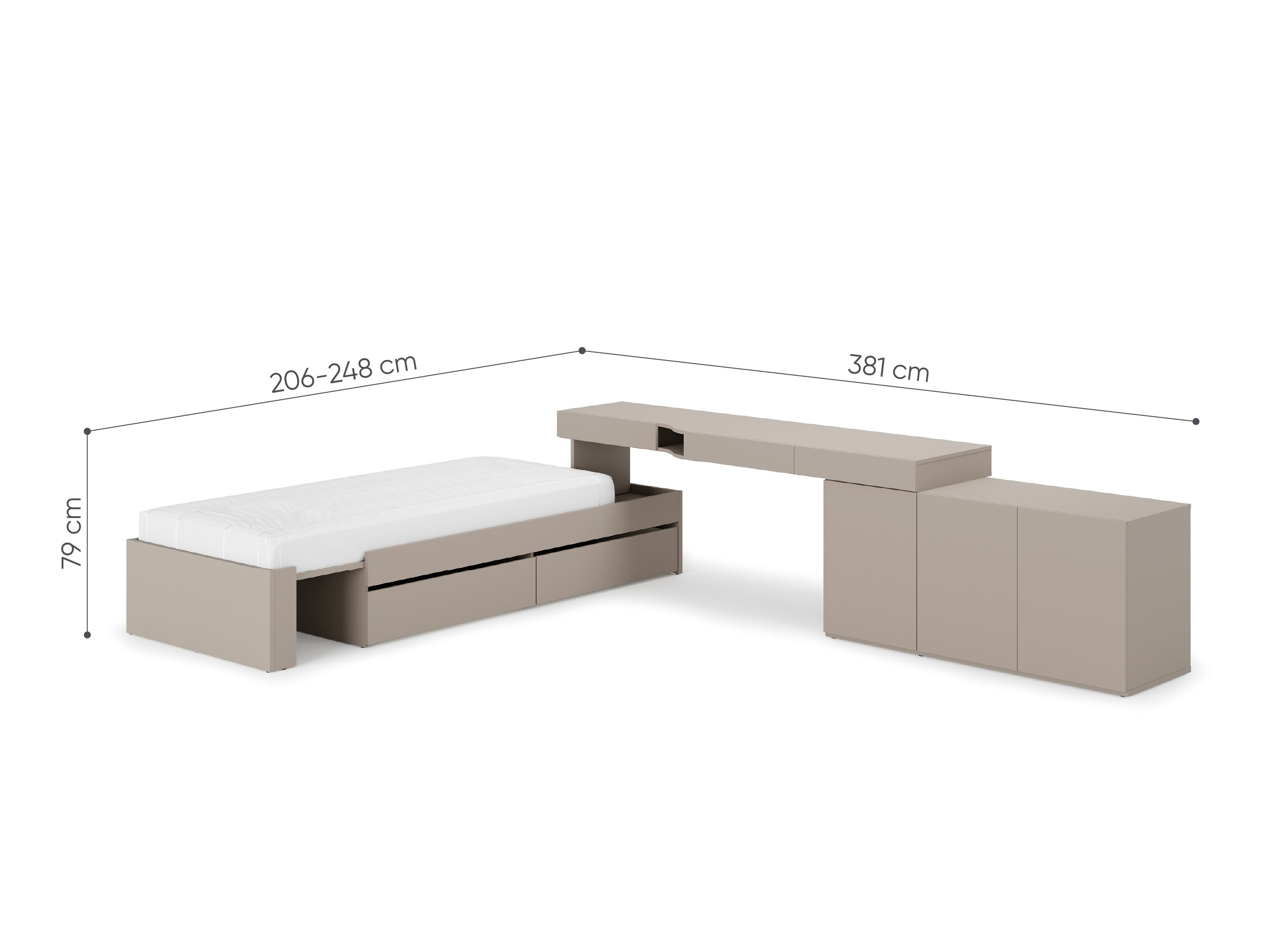 Meubelset Evareve 113 (Rechts)