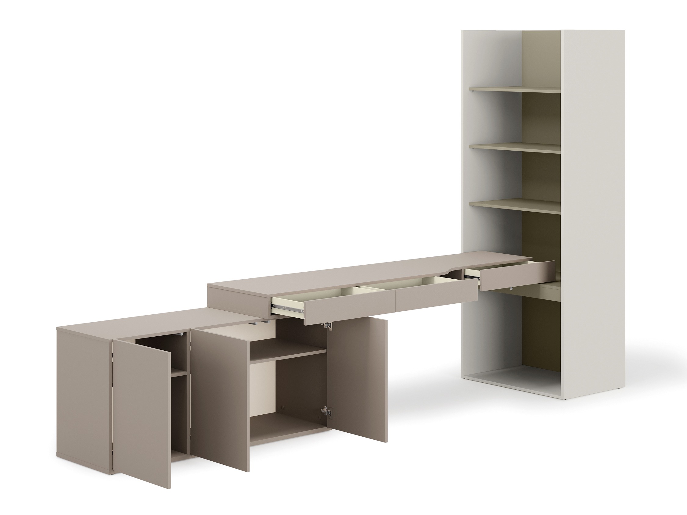 Thuiskantoorset Evareve 118 (Grijs + Groen)