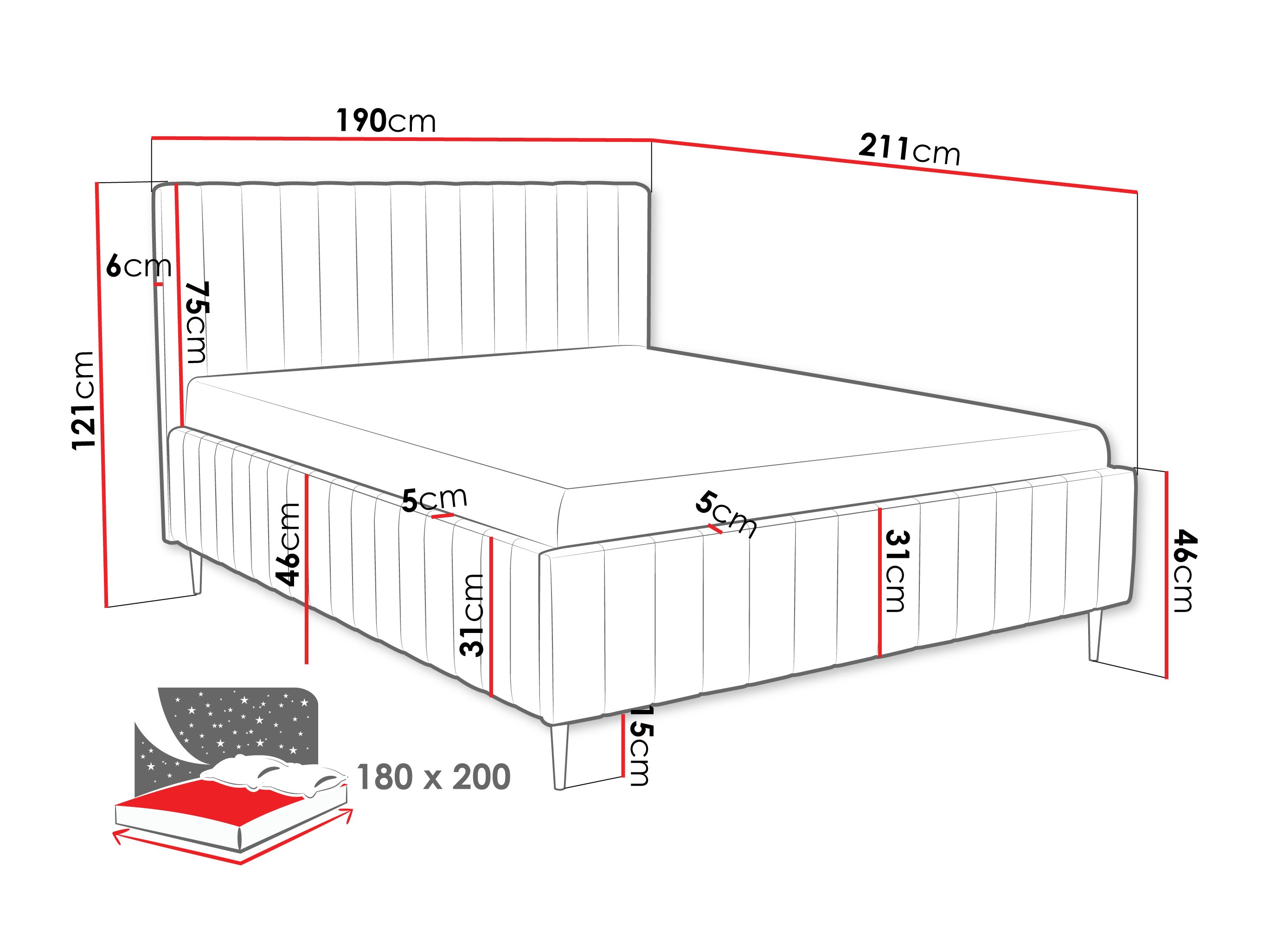 Bed Baltimore 203 (Fresh 13)