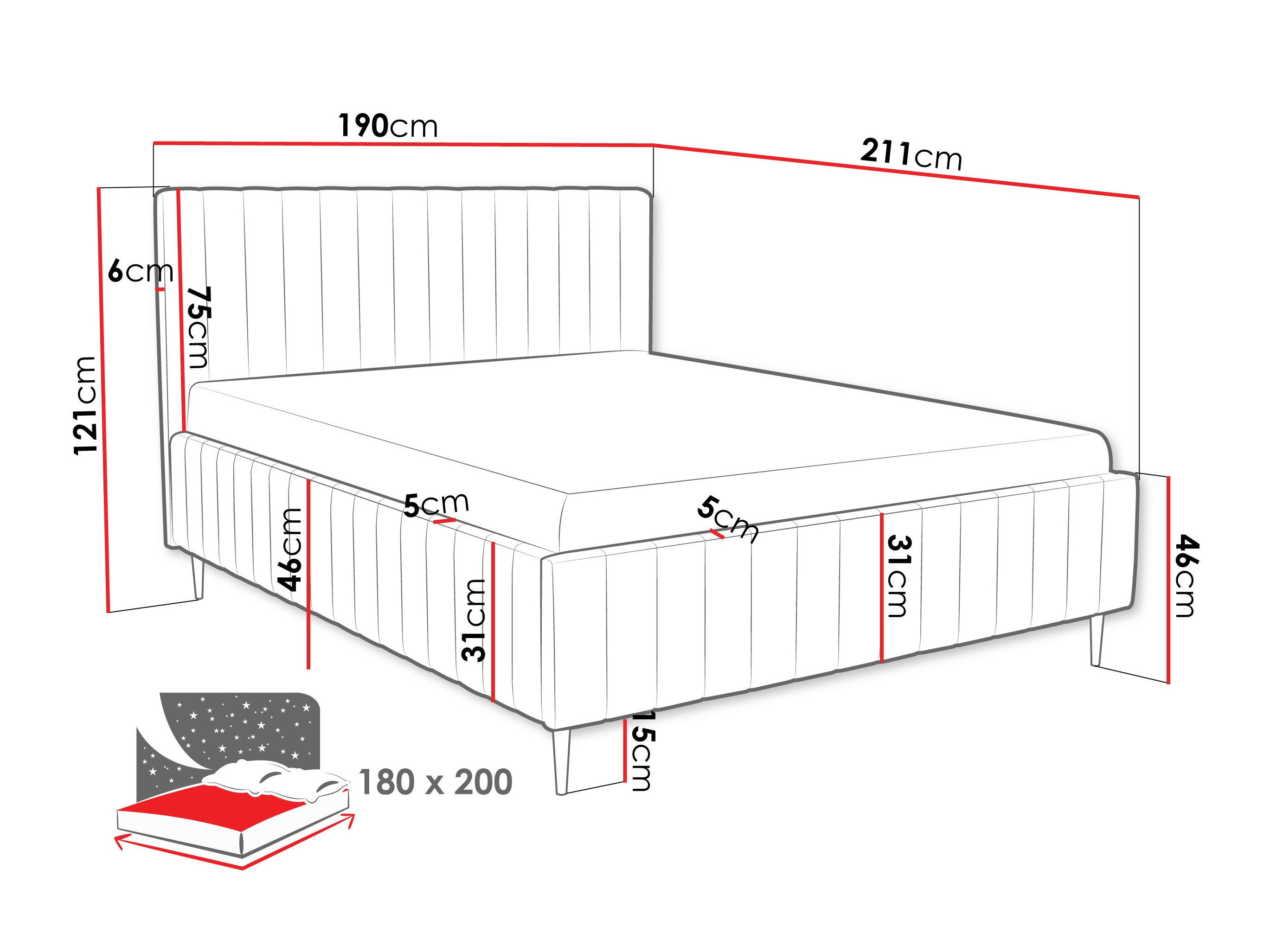 Bed Baltimore 203 (Fresh 9)