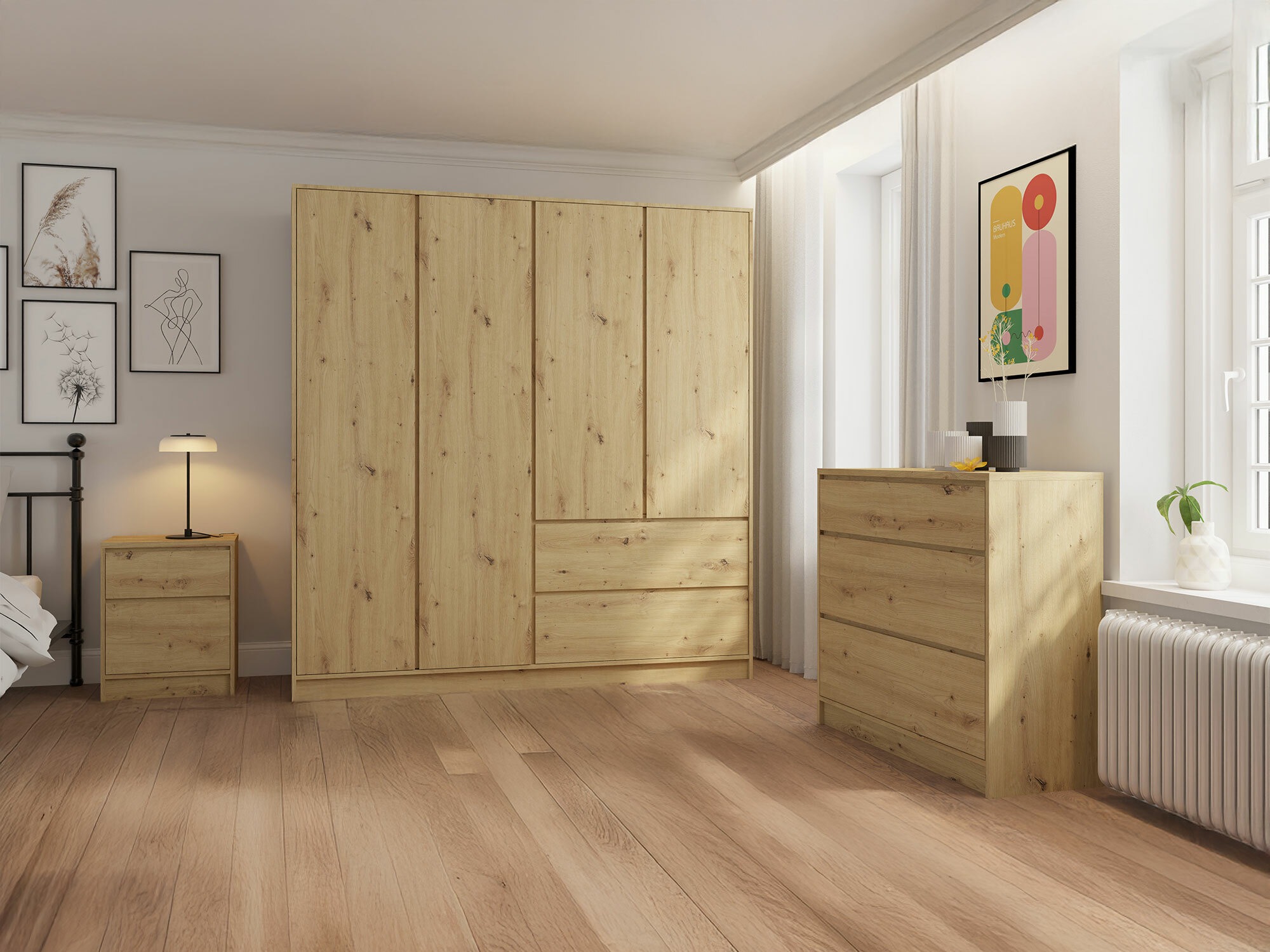 Ladekast Mervese 102 (Artisan eiken)