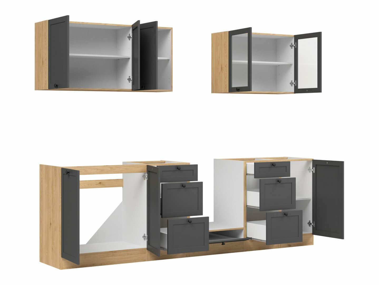 Modulaire keukenset Classic Grey Oak 118