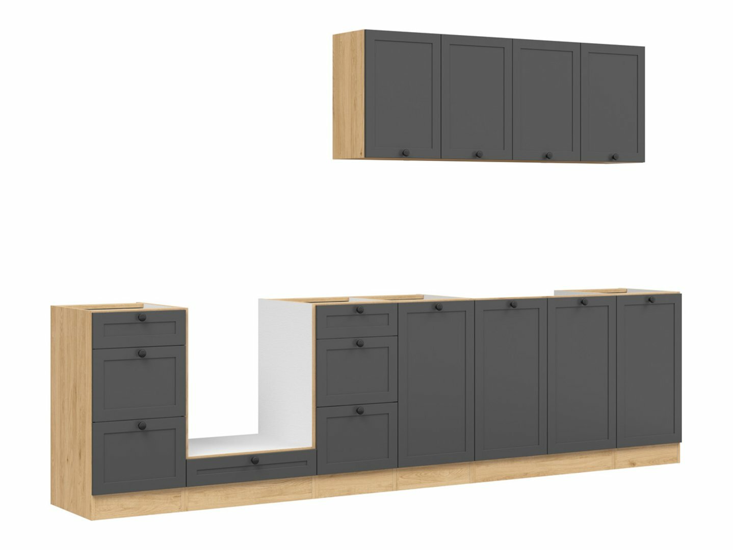 Modulaire keukenset Classic Grey Oak 119
