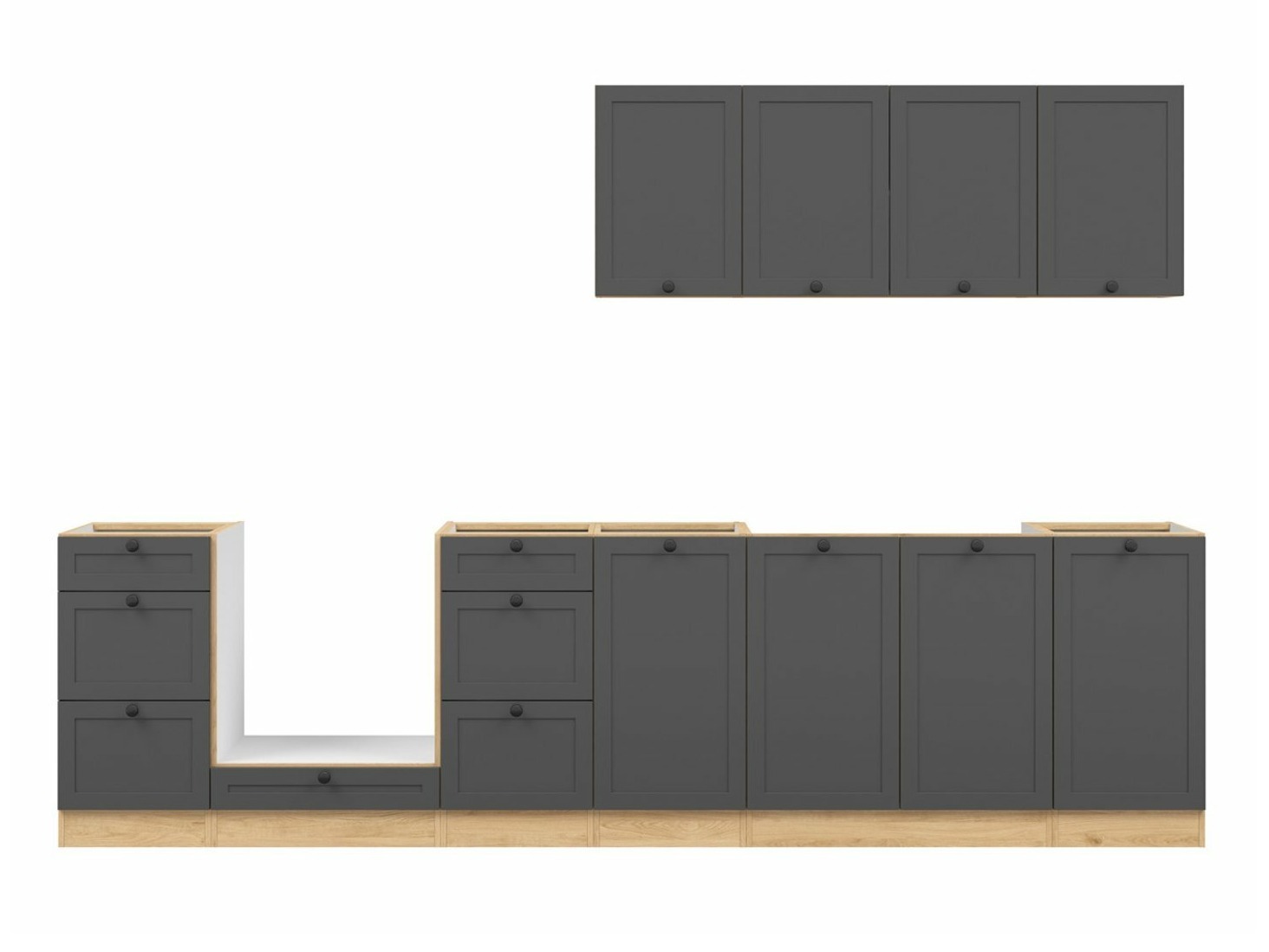 Modulaire keukenset Classic Grey Oak 119