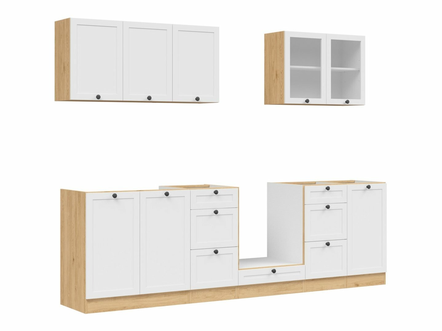 Modulaire keukenset Classic White Oak 122