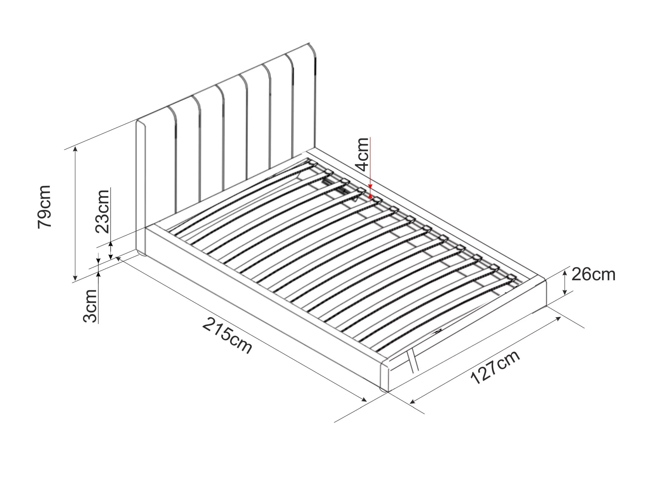 Bed Detroit 412 (Bluvel 28)