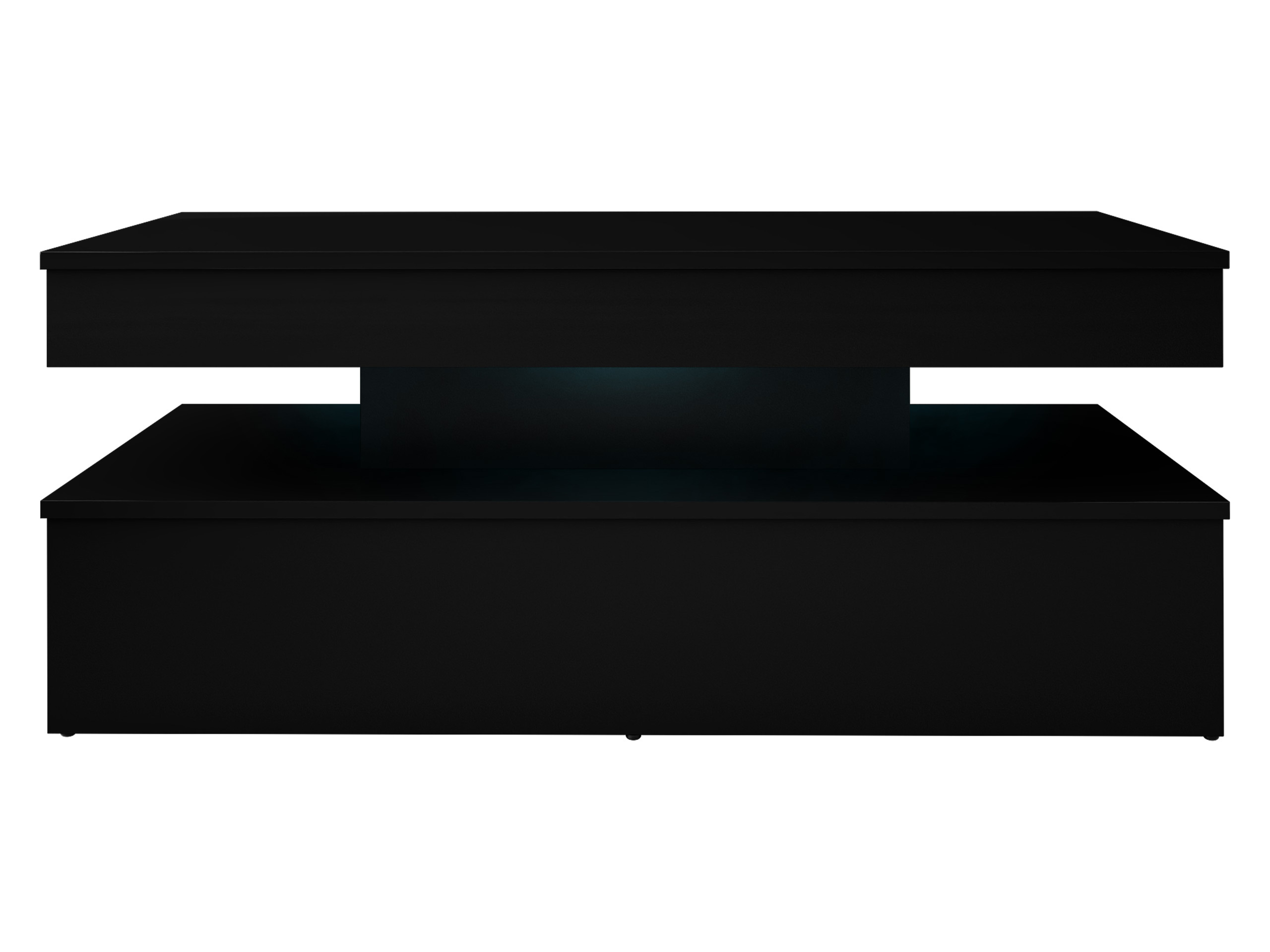 Salontafel Monfero (Zwart + Glanzend zwart)