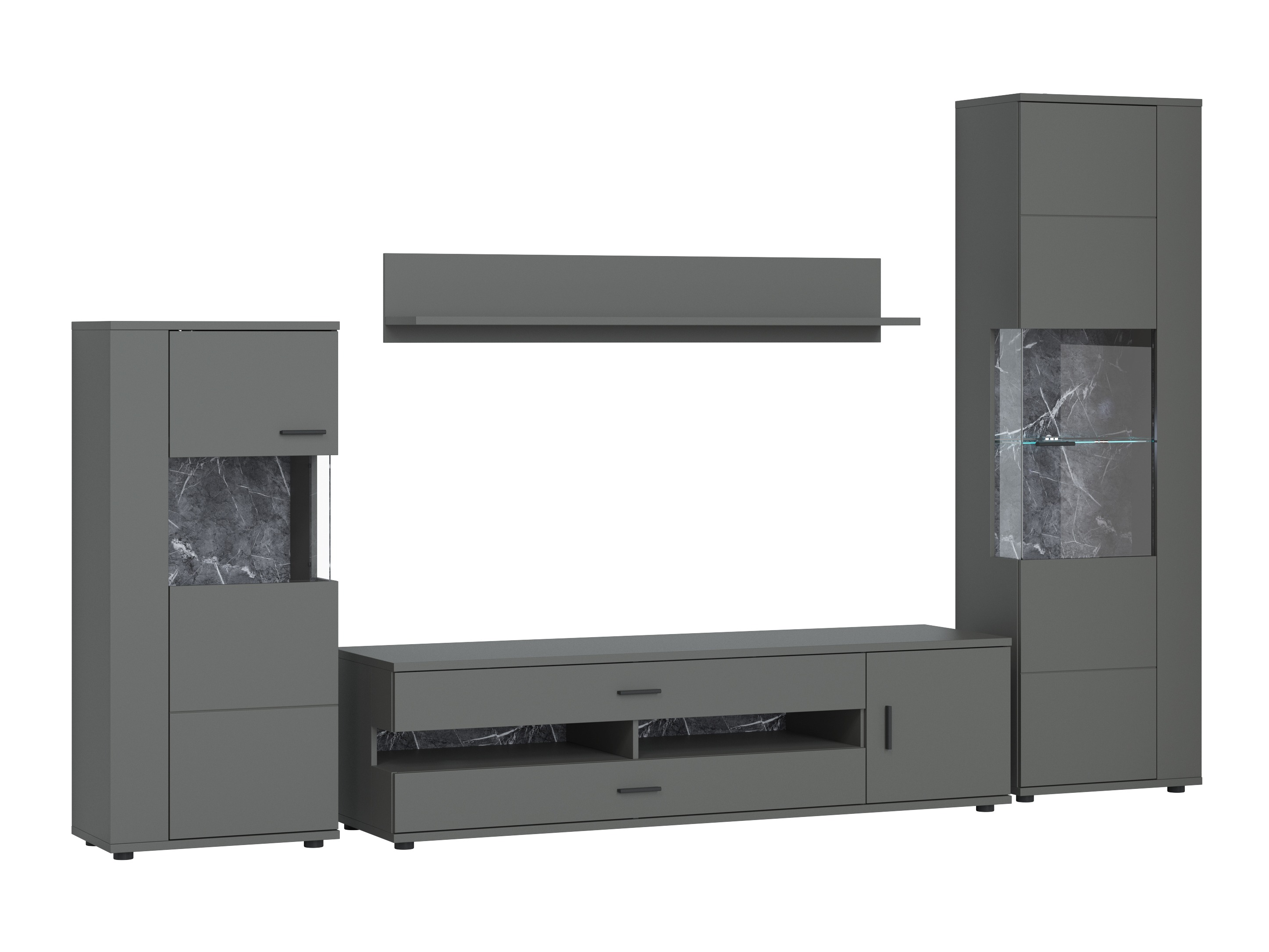 Woonkamerset Ontario 161 (Grafiet)