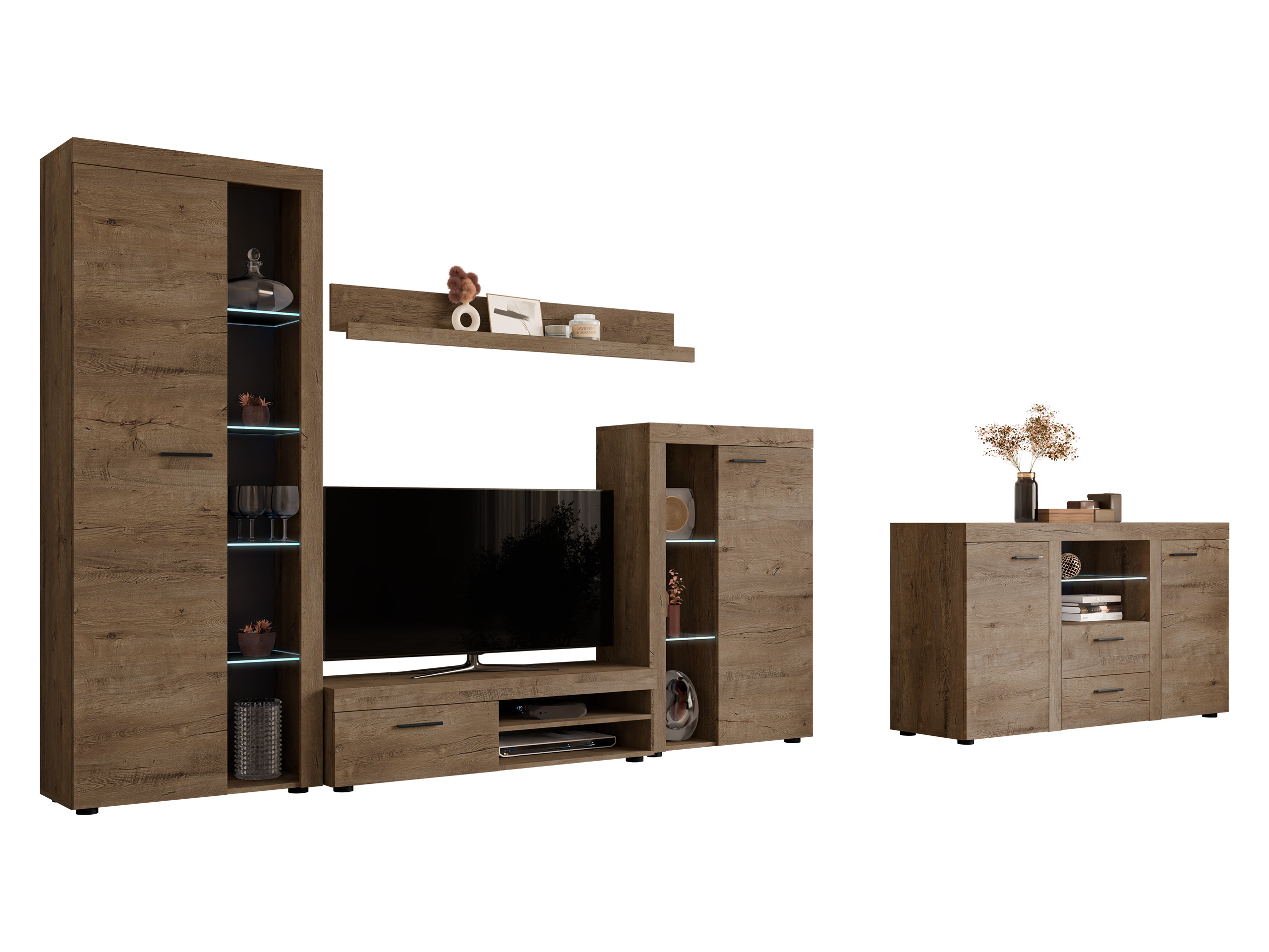 Woonkamerset Tucson 106 (Lefkas eik)