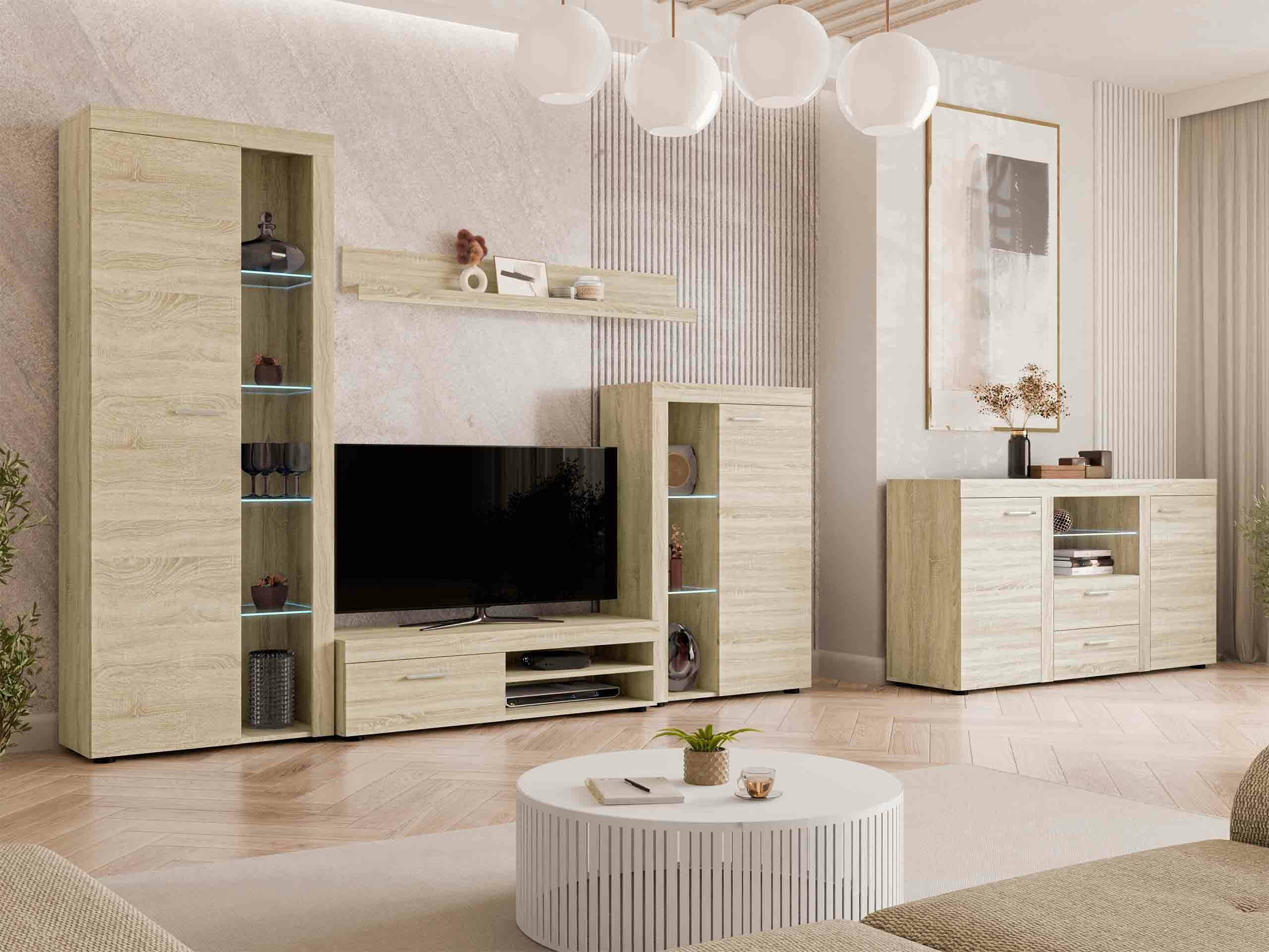 Woonkamerset Tucson 106 (Sonoma eik)