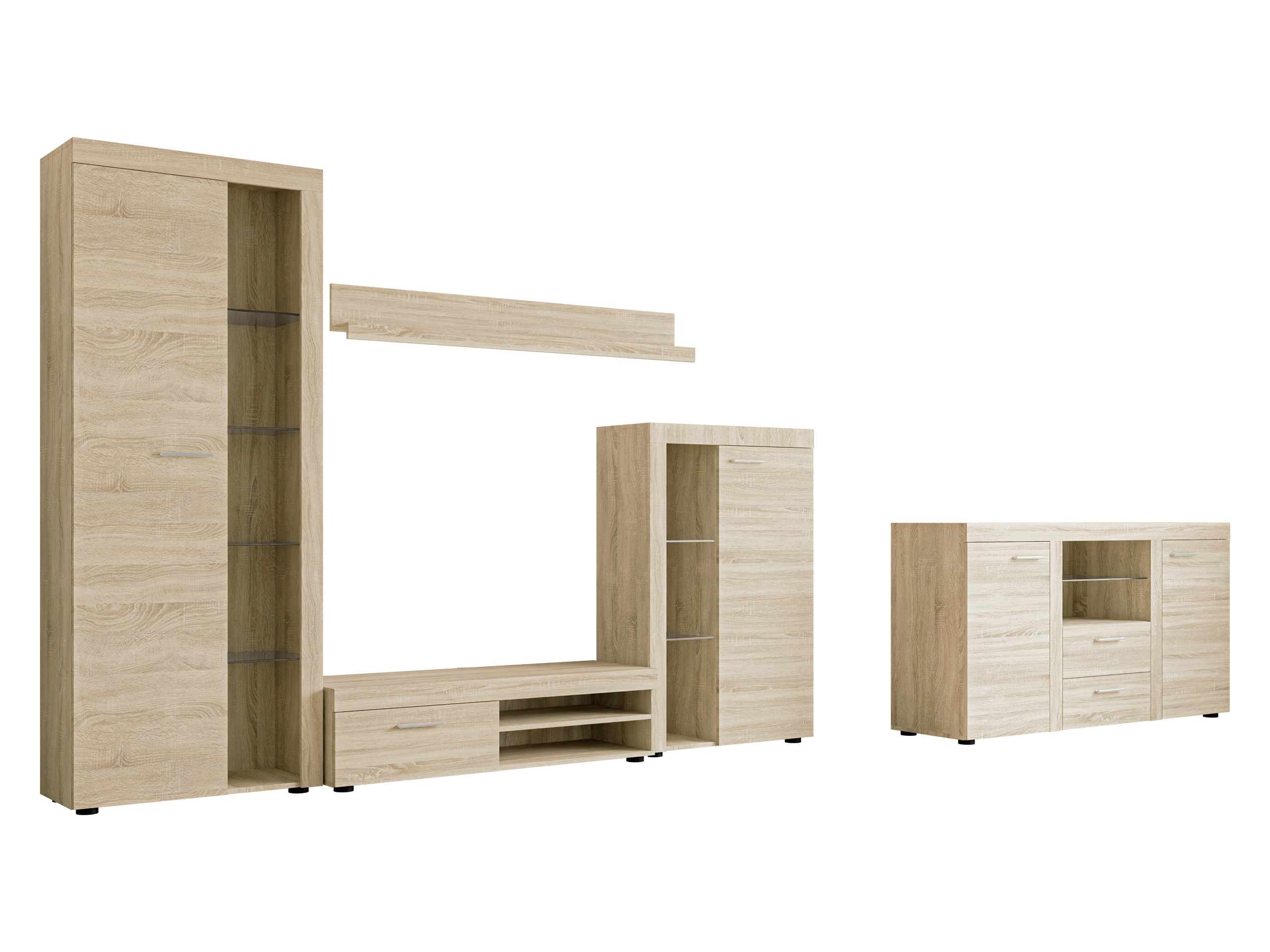 Woonkamerset Tucson 106 (Sonoma eik)