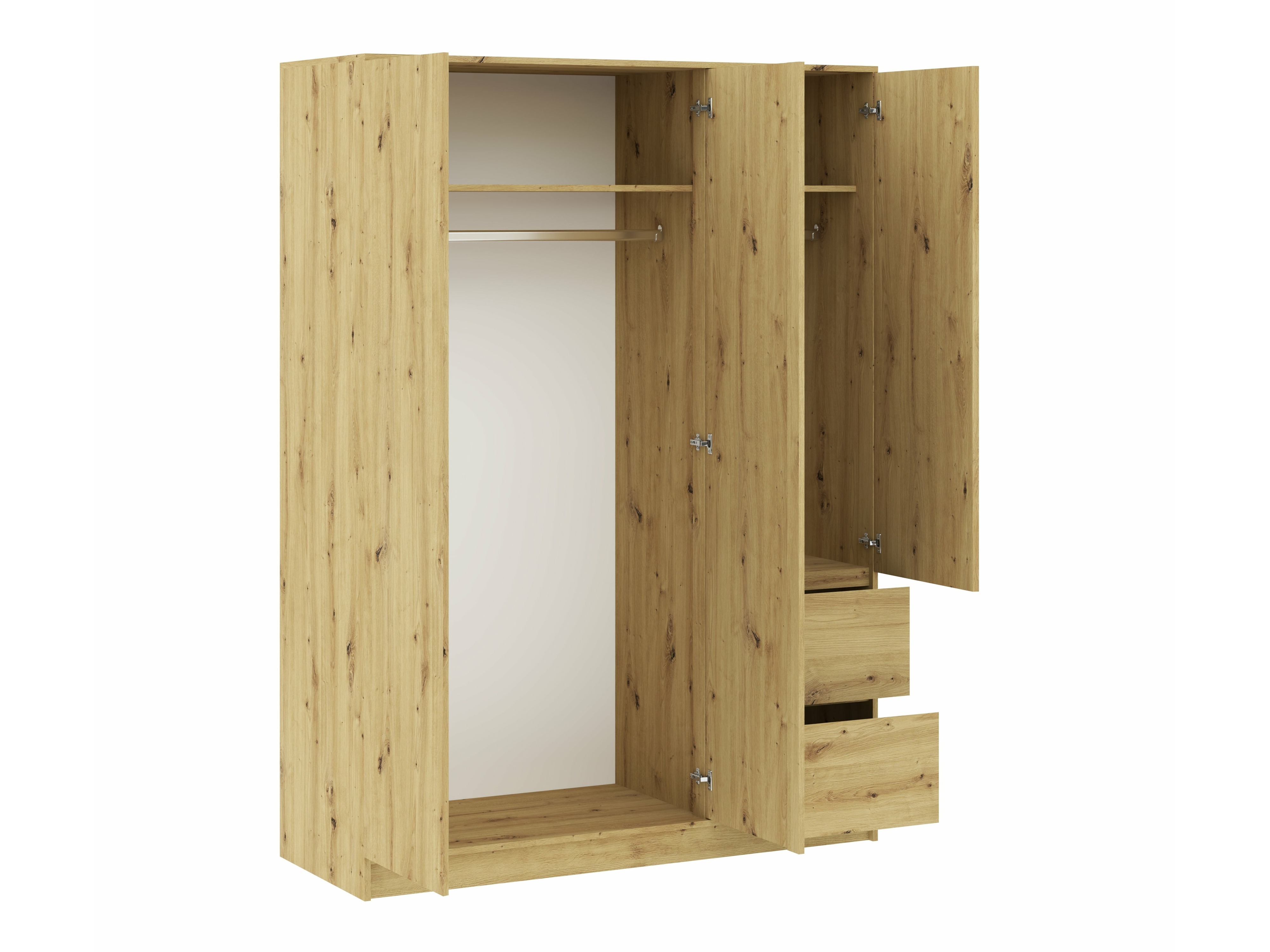 Kledingkast Mervese 103 (Artisan eiken)