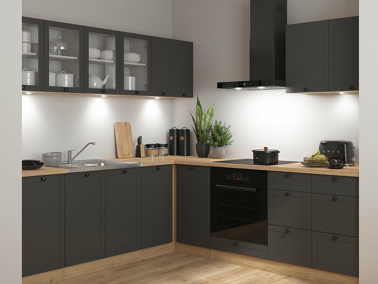 Modulaire keukenset Classic Grey Oak 121