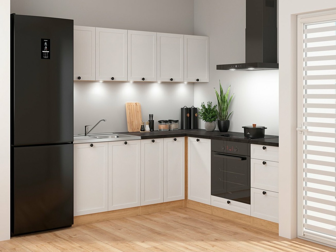 Modulaire keukenset Classic White Oak 124