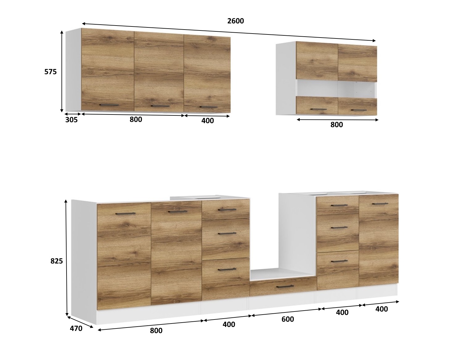 Modulaire keukenset Dela 117