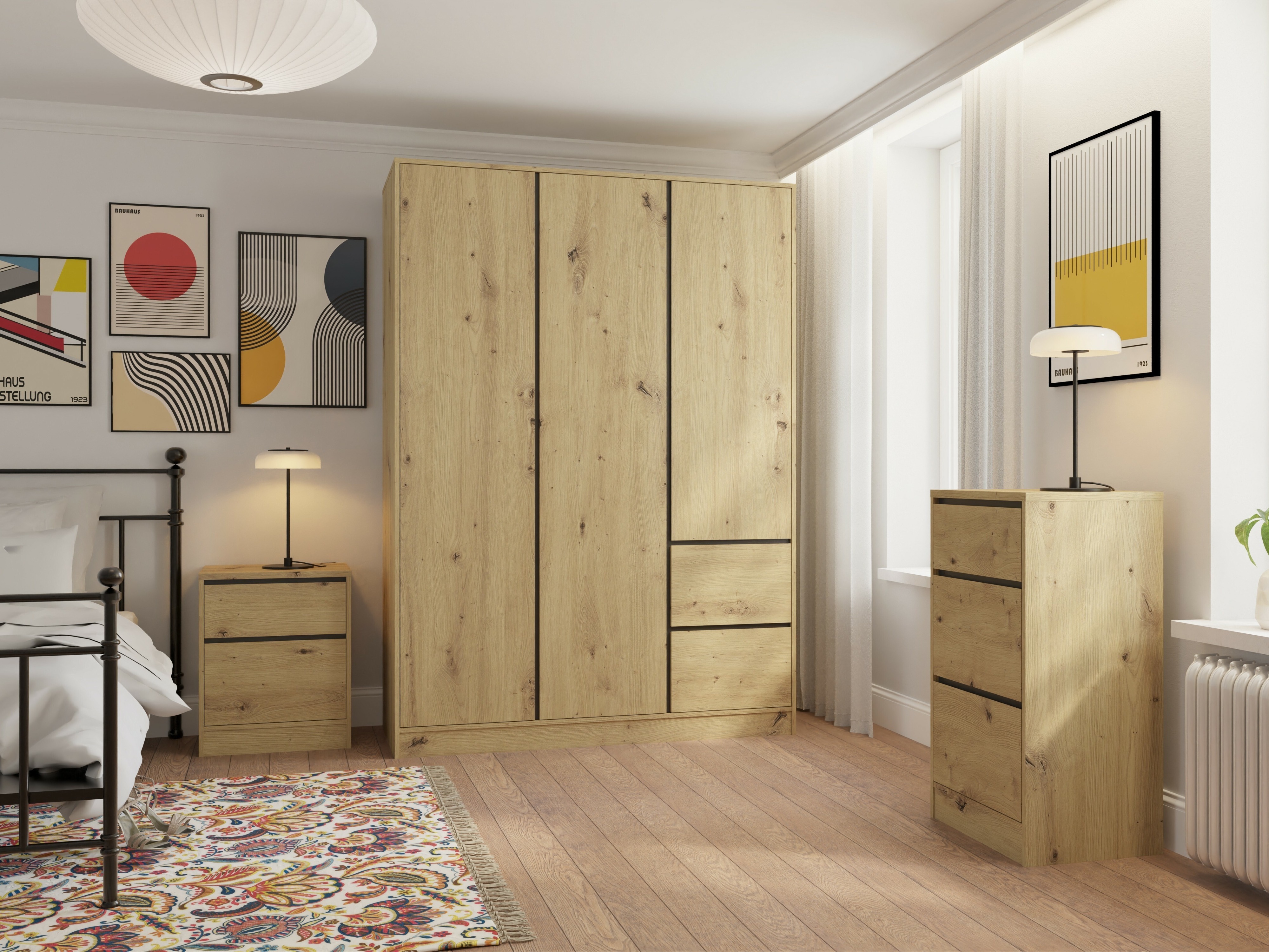 Nachtkastje Mervese 100 (Artisan eiken)