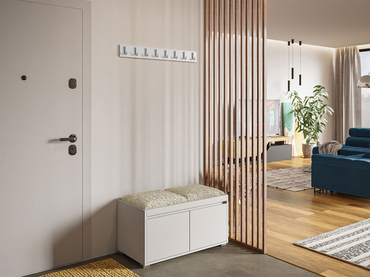 Gangmeubelset Comfivo 386 (Wit + Abriamo 03)