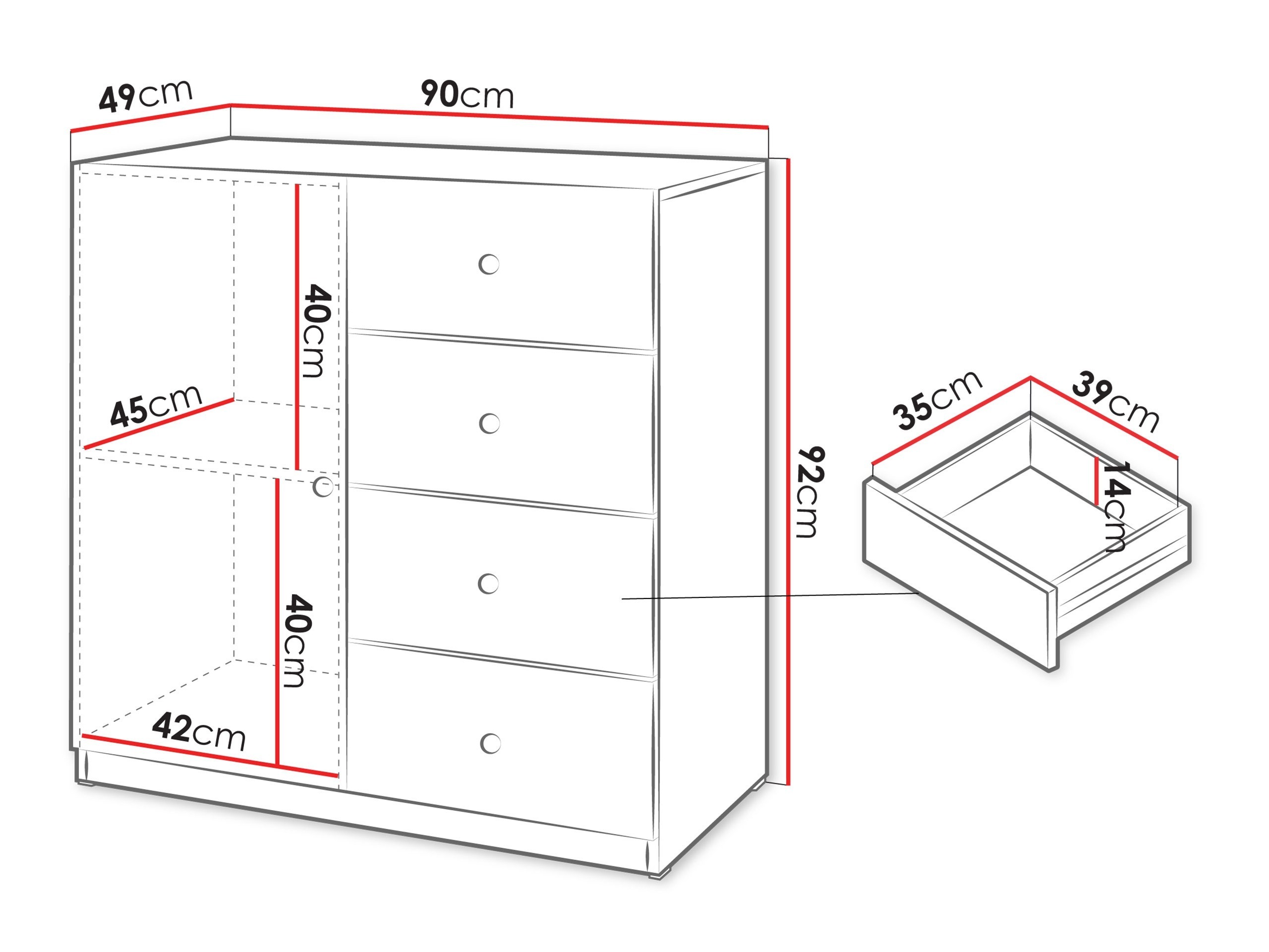 Ladekast Comfivo Meleti 100