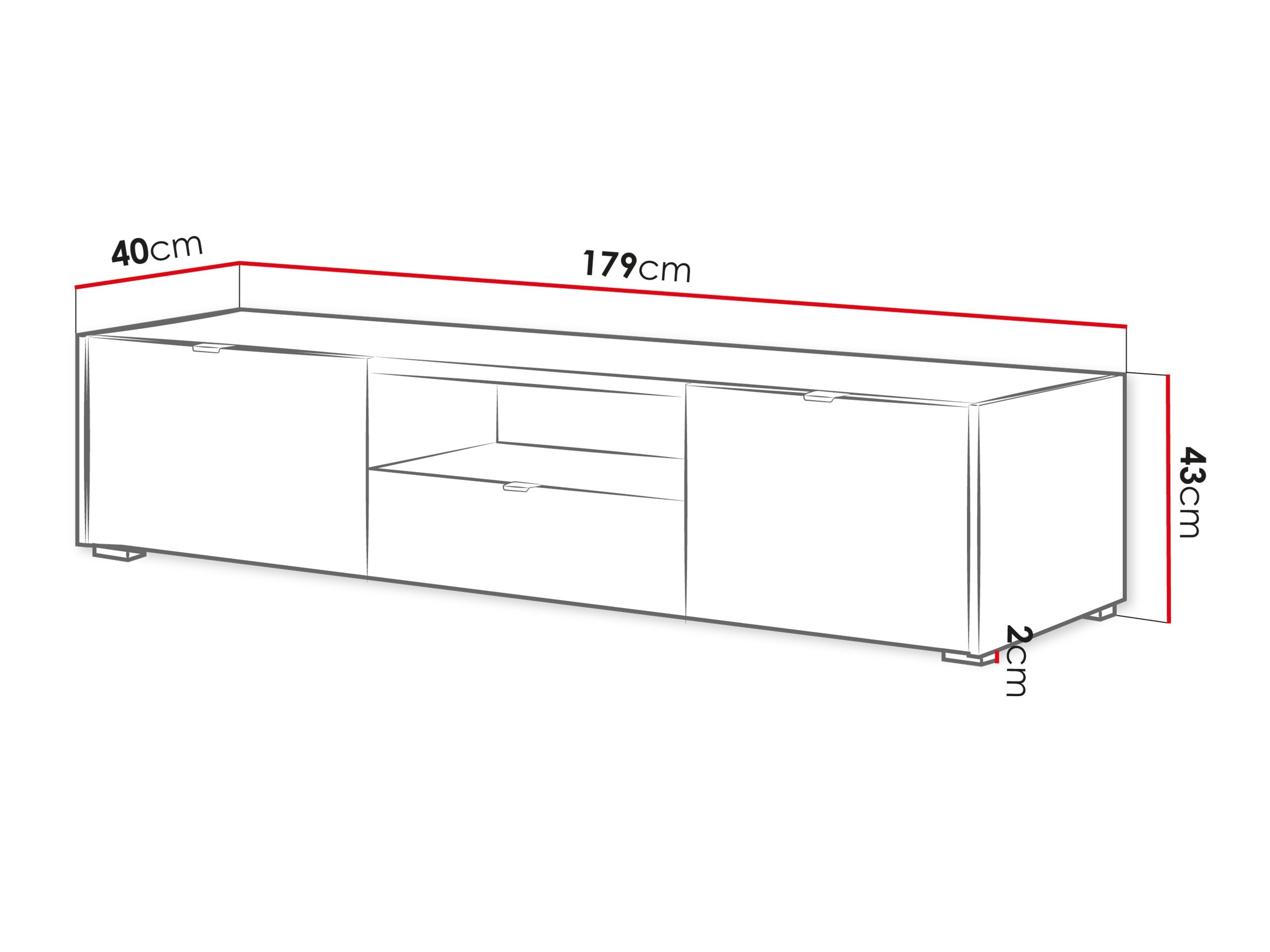 TV-meubel Comfivo Vomoro 102