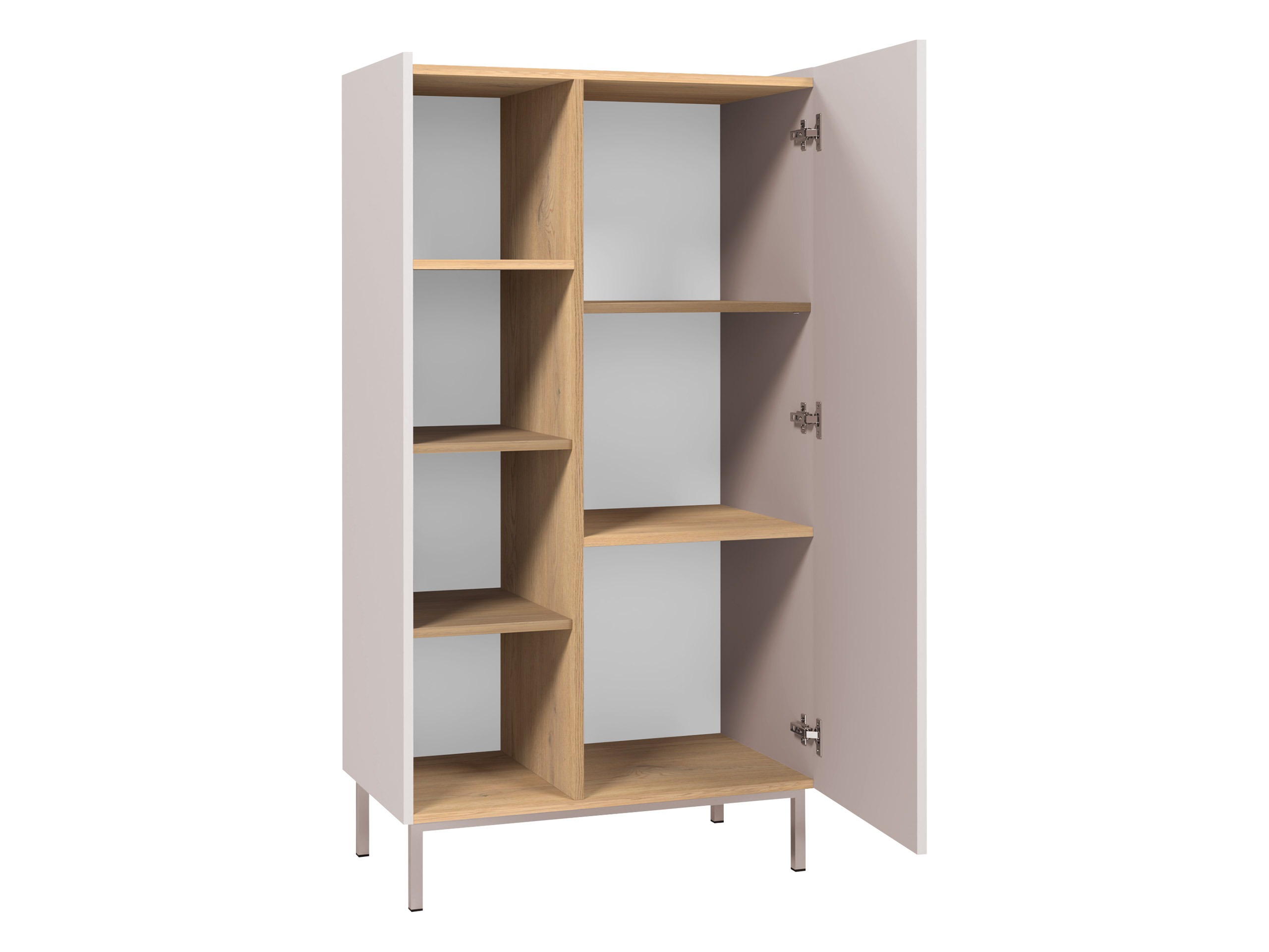 Boekenkast Veldome 101 (Zwart + Lichtbruin)