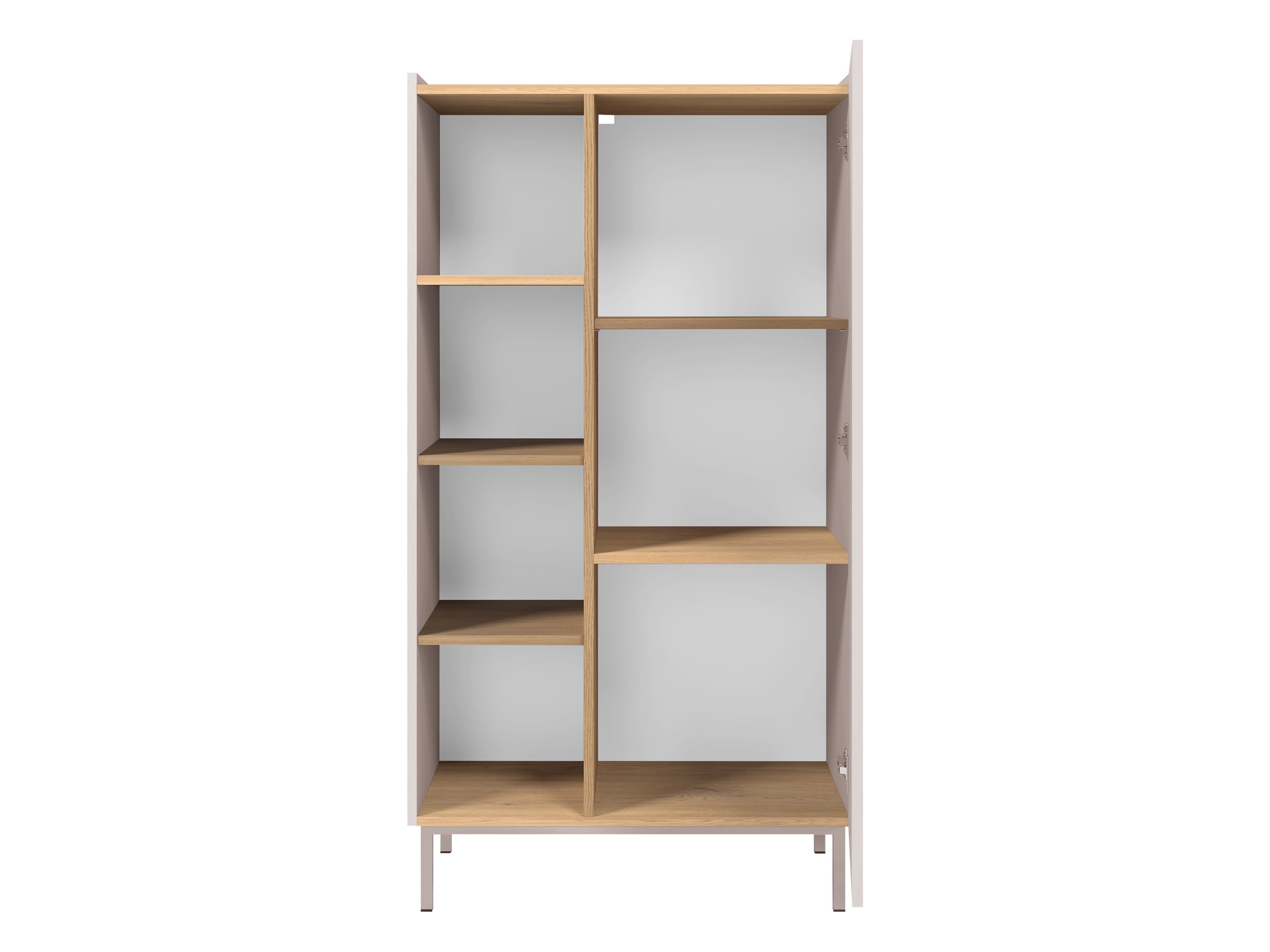 Boekenkast Veldome 101 (Zwart + Lichtbruin)
