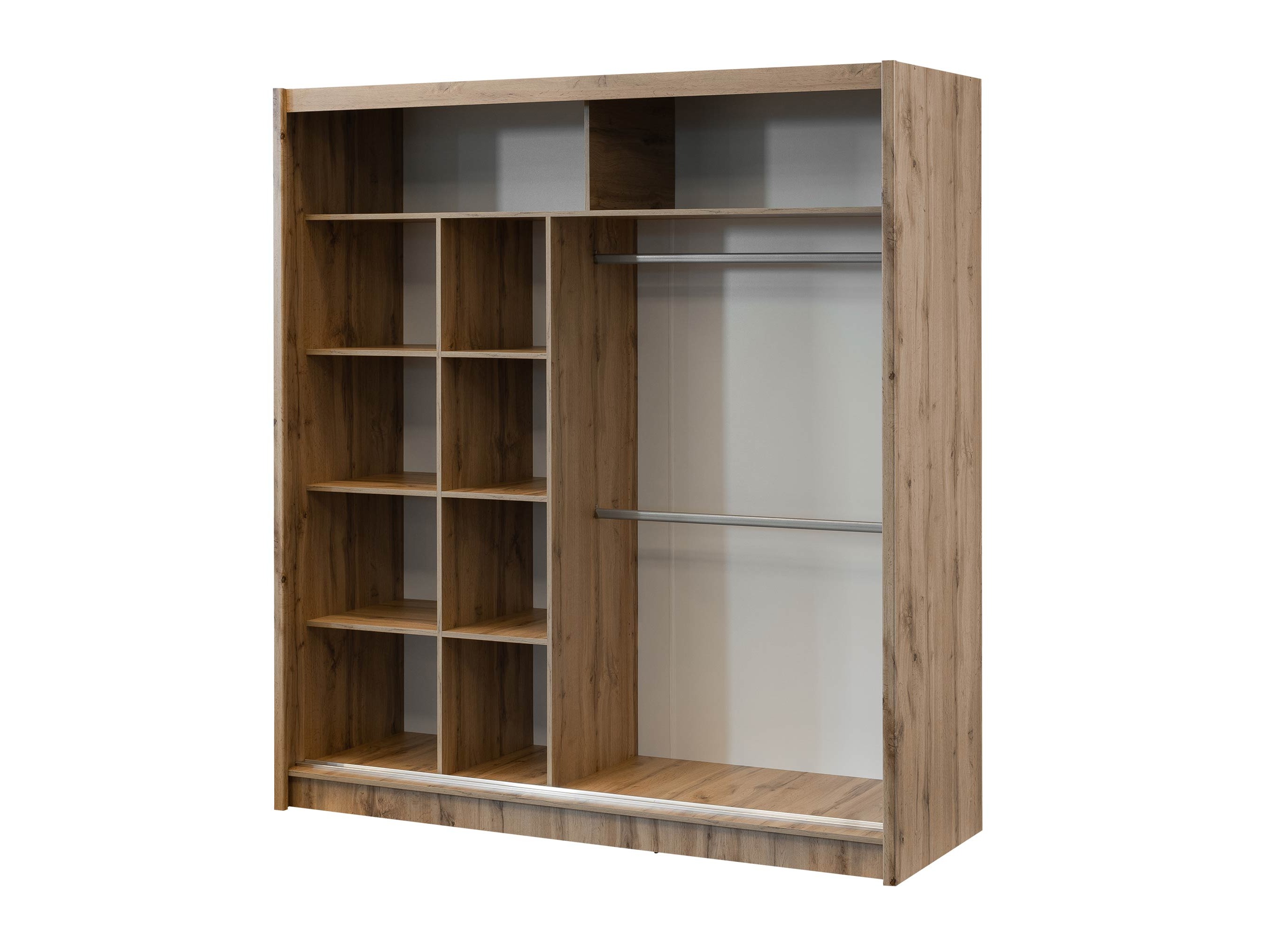 Kledingkast Gemes (Wotan eik + Wit)