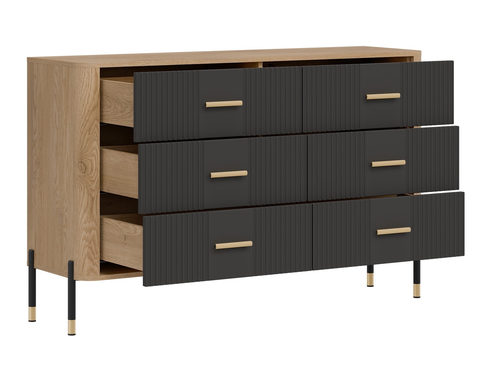 Ladekast Flosora 109 (Antraciet)