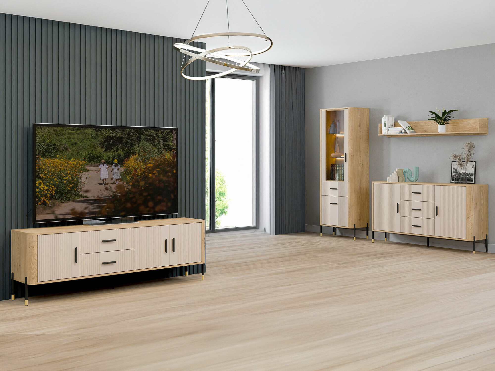 TV-meubel Flosora 105 (Kasjmier)