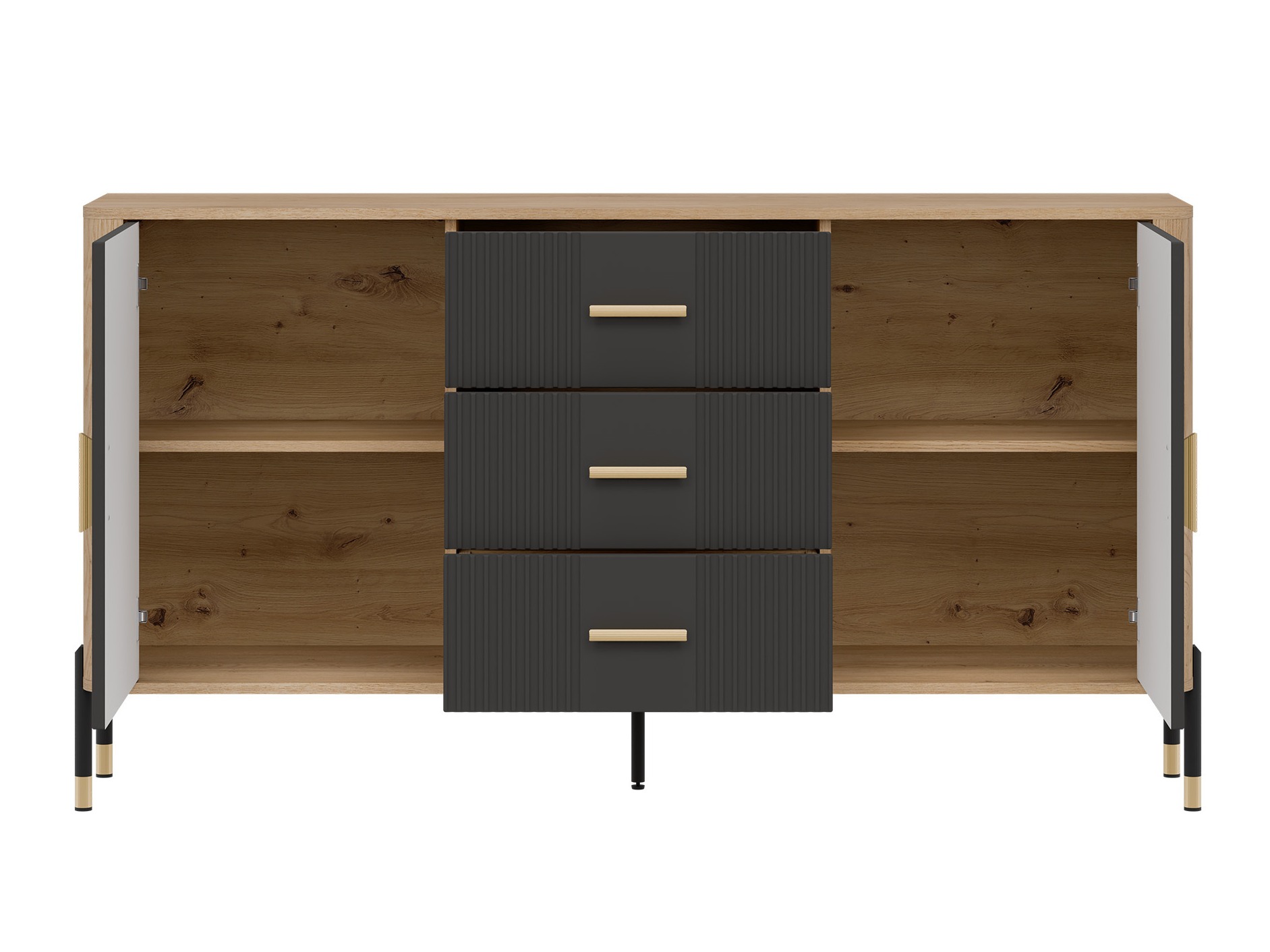 Ladekast Flosora 113 (Antraciet)