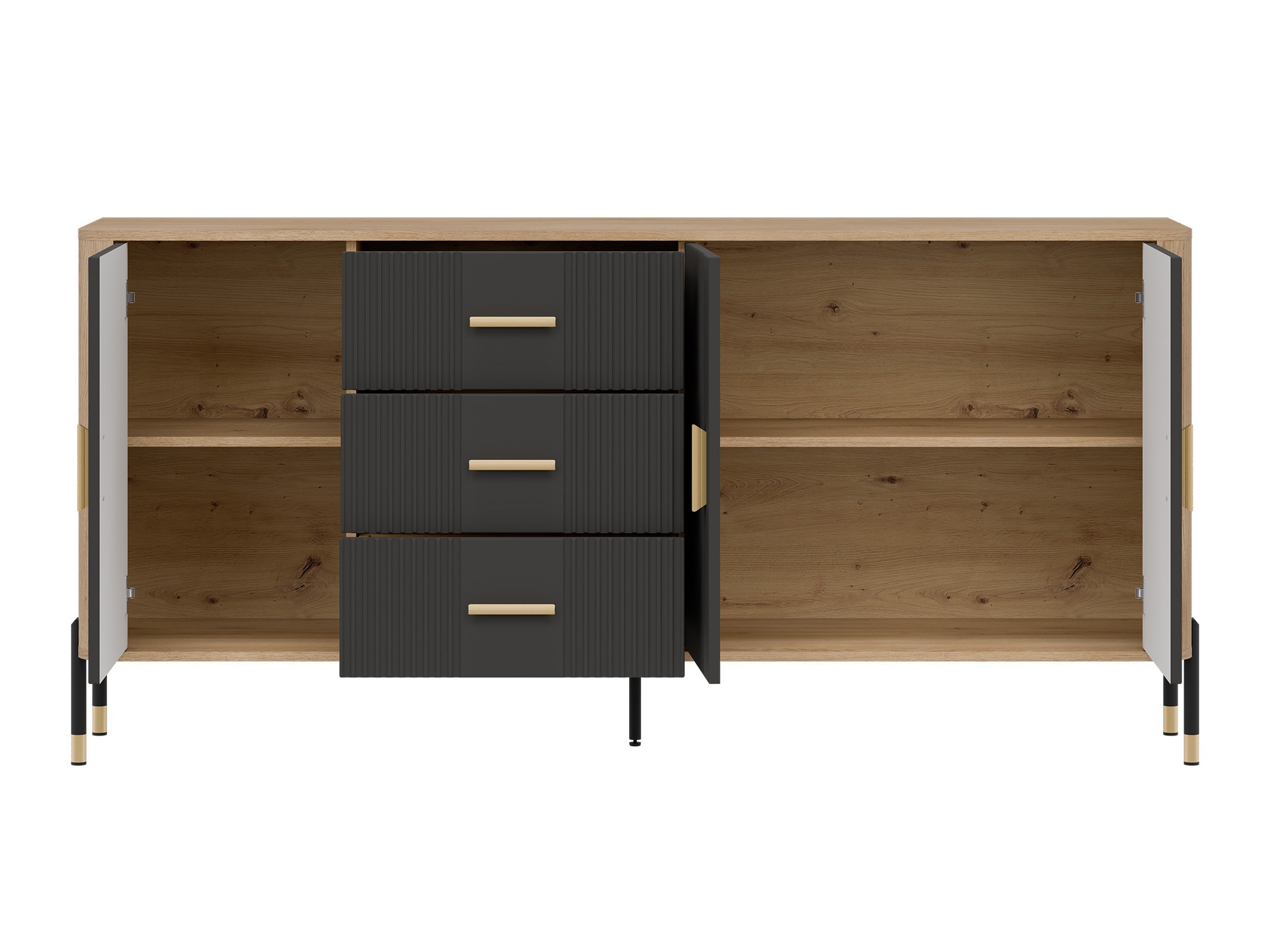 Ladekast Flosora 115 (Antraciet)