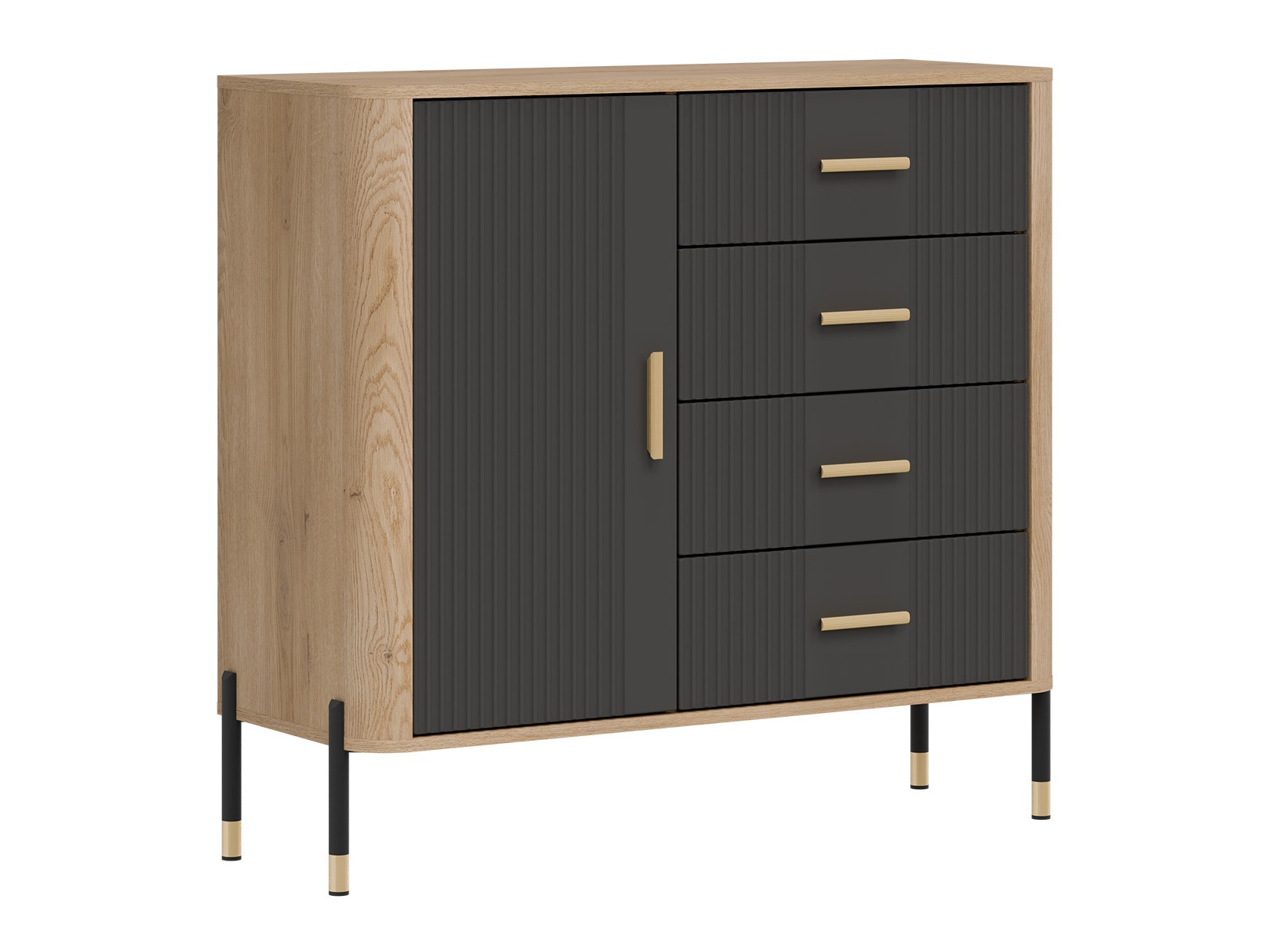 Ladekast Flosora 117 (Antraciet)