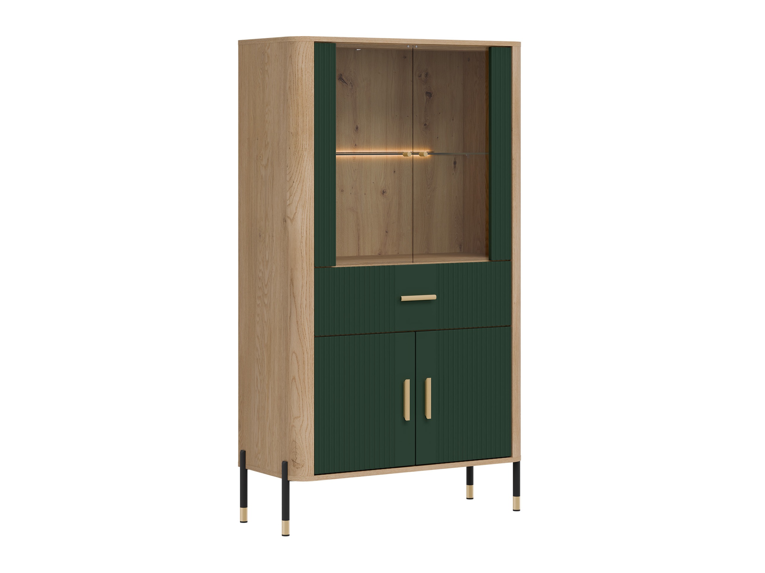 Boekenkast Flosora 125 (Groen)