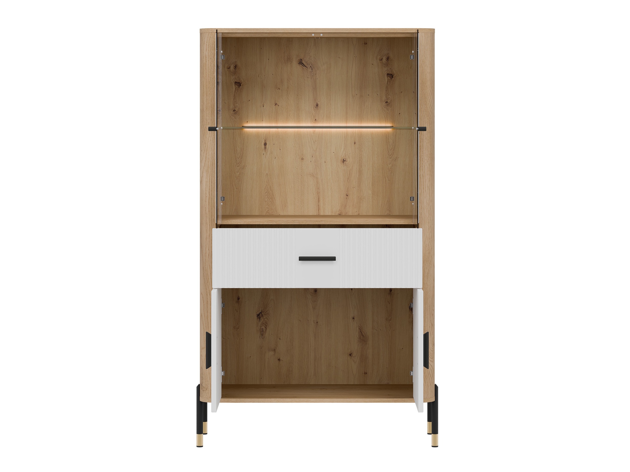 Boekenkast Flosora 125 (Wit)