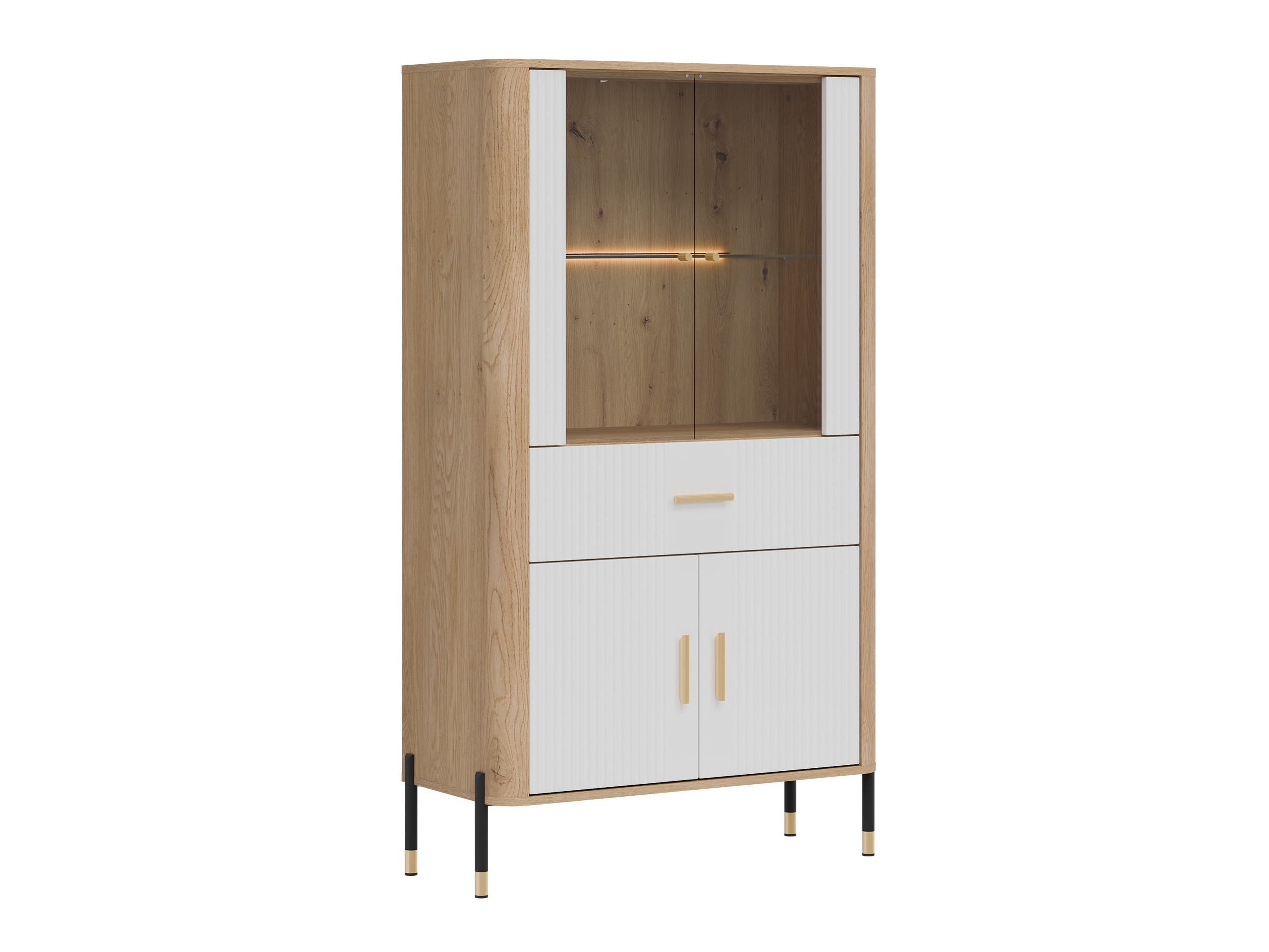 Boekenkast Flosora 125 (Wit)