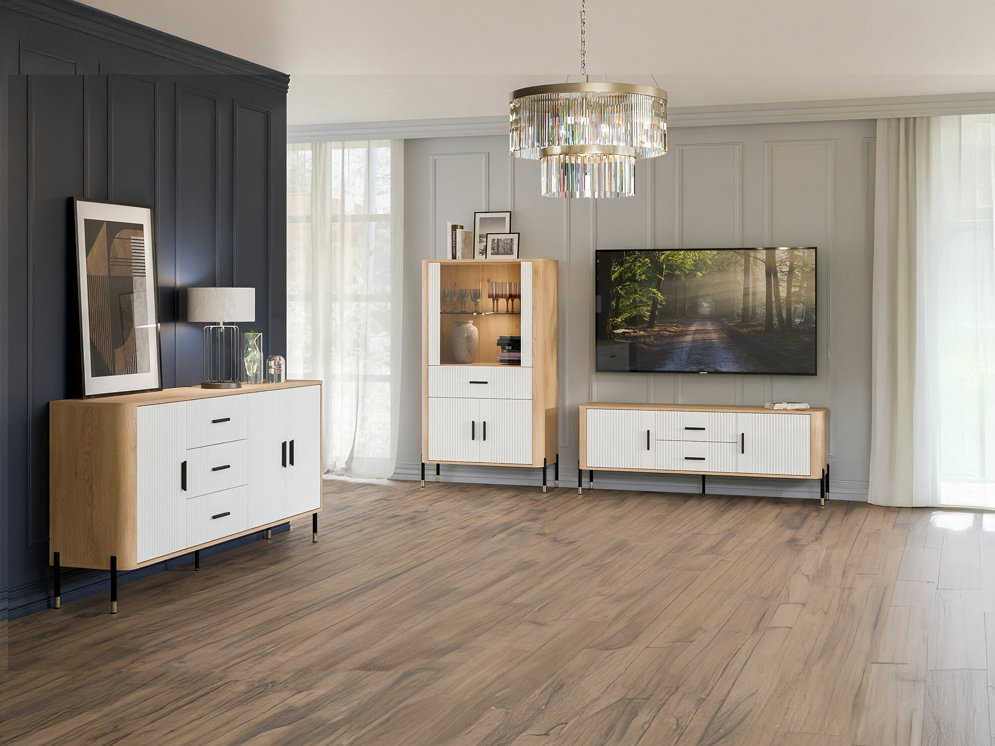 Boekenkast Flosora 125 (Wit)