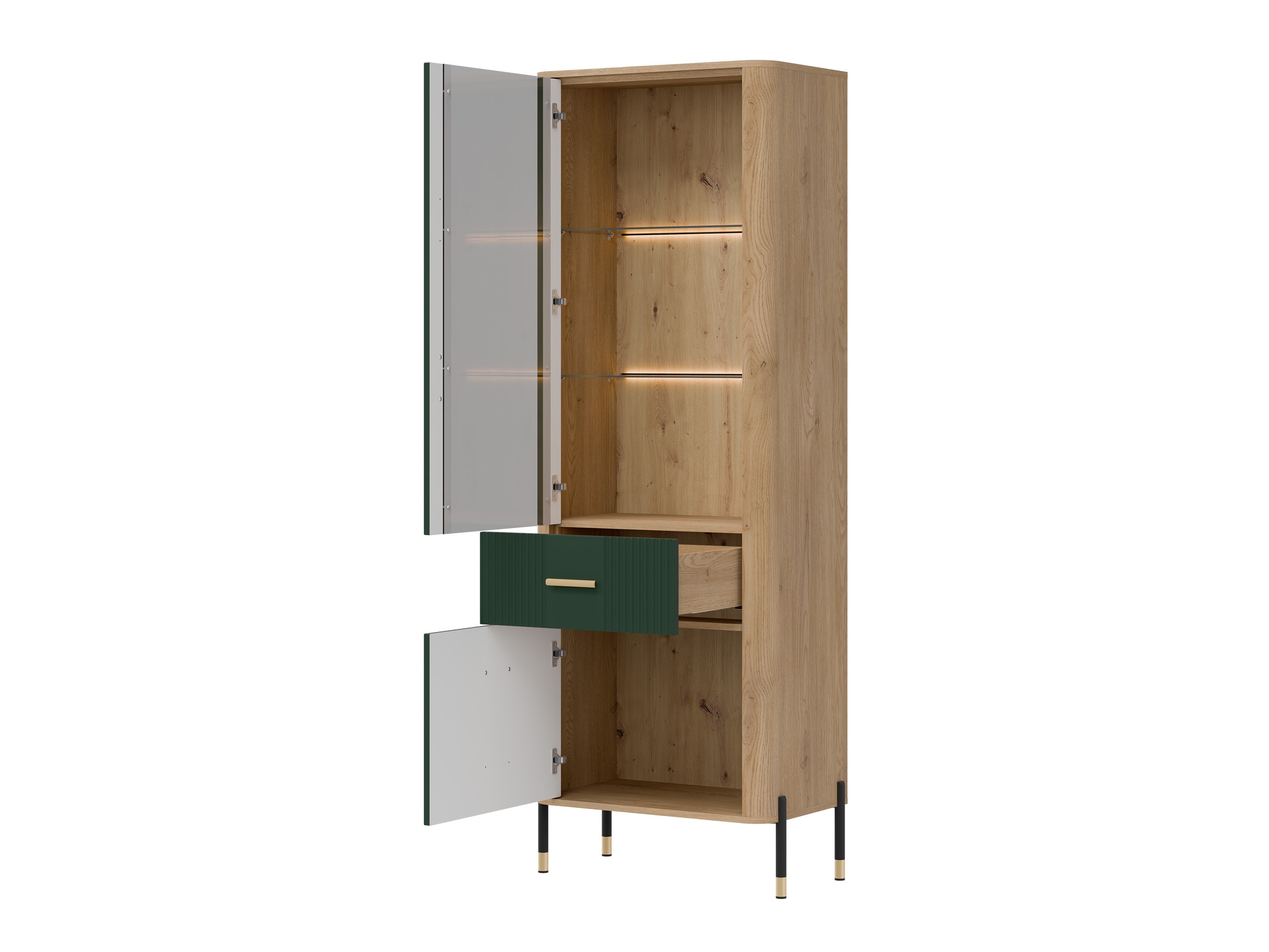 Boekenkast Flosora 127 (Groen)