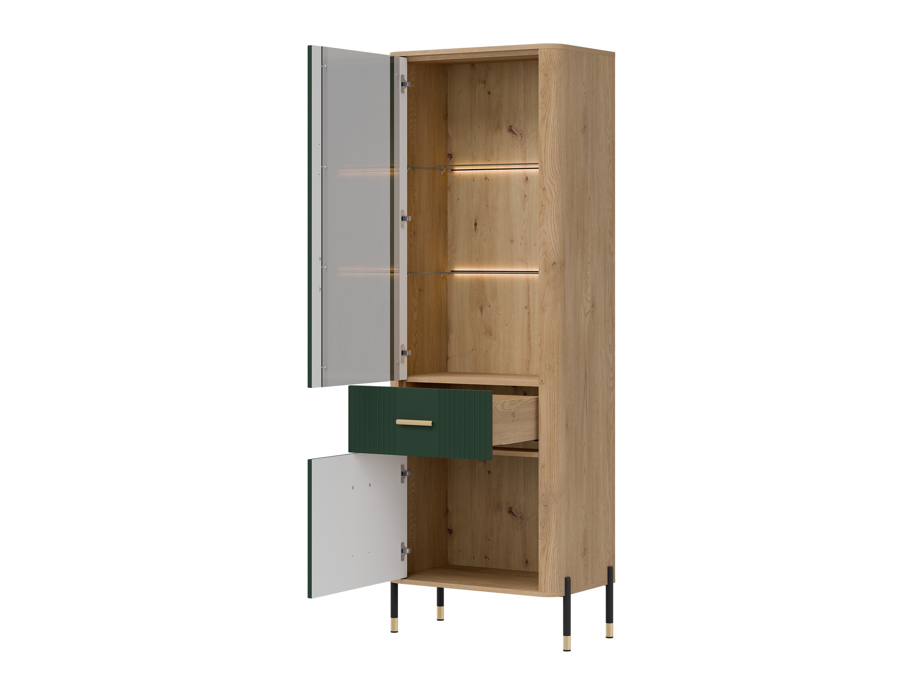 Boekenkast Flosora 127 (Groen)