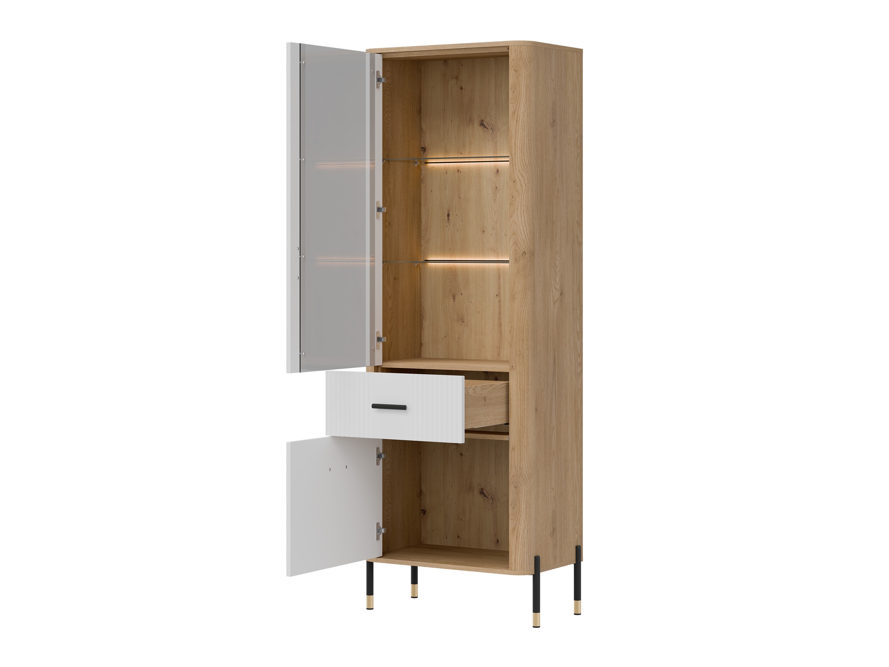 Boekenkast Flosora 127 (Wit)