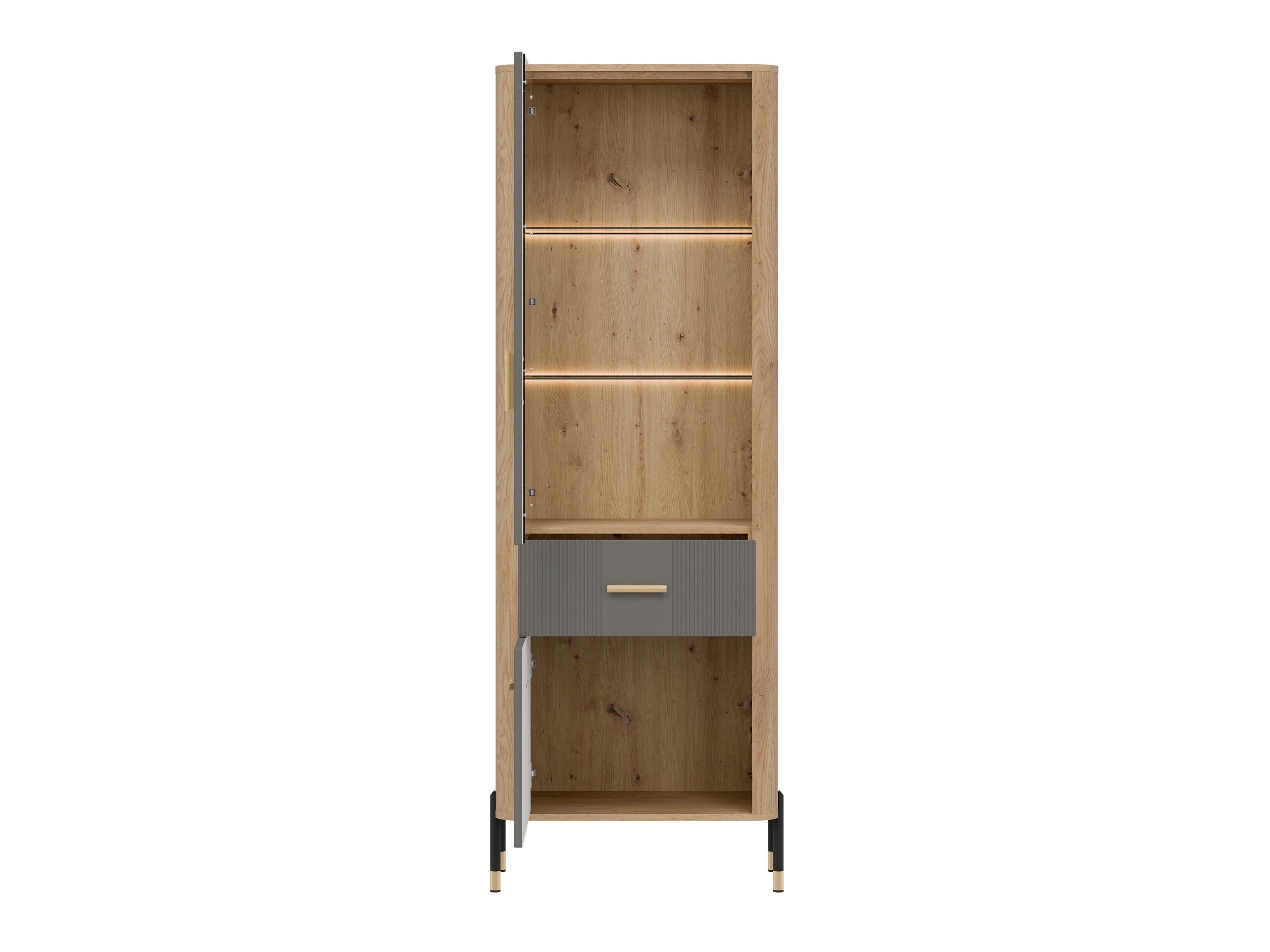 Boekenkast Flosora 127 (Grijs)