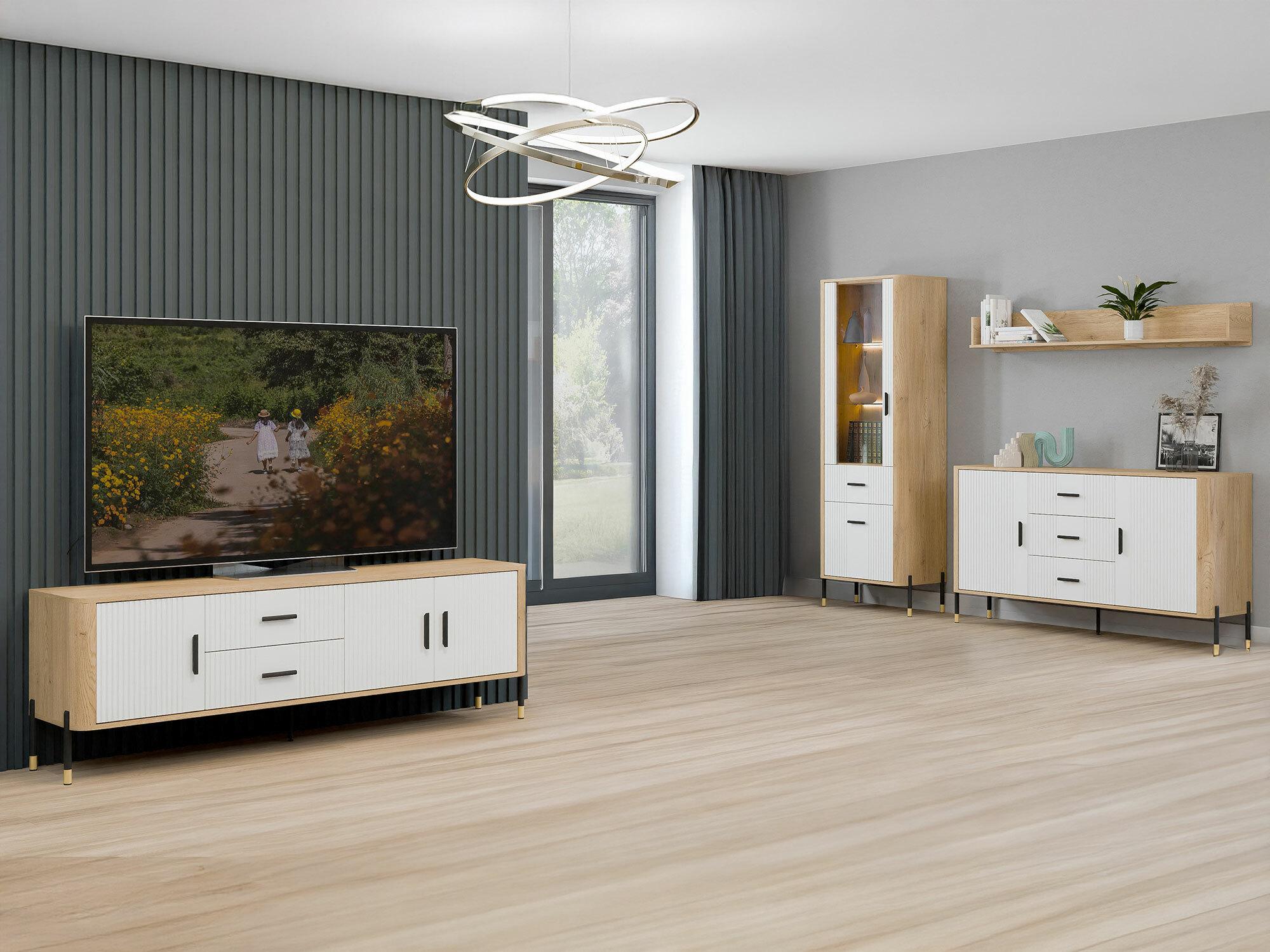 Boekenkast Flosora 127 (Wit)