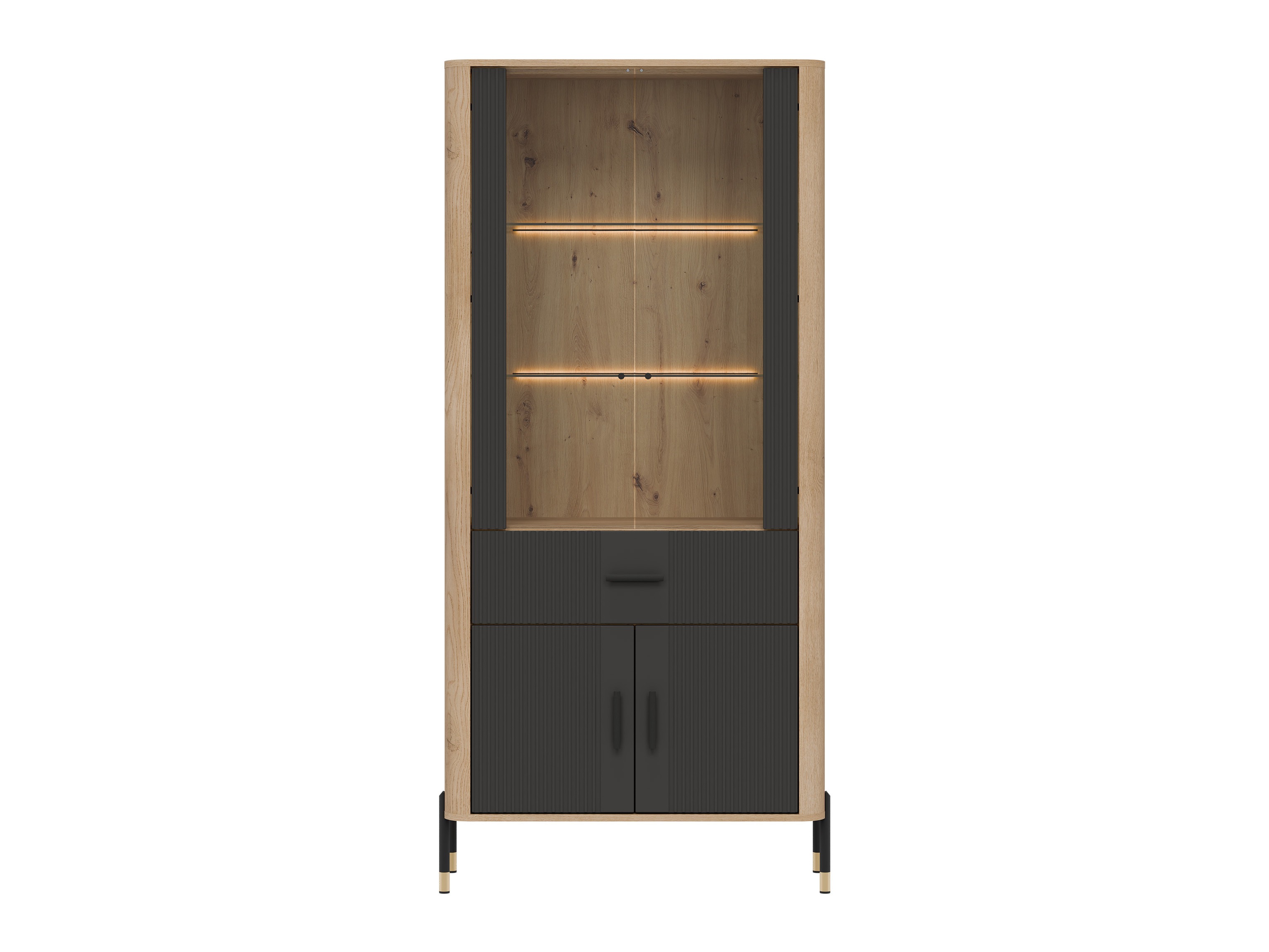 Boekenkast Flosora 129 (Antraciet)